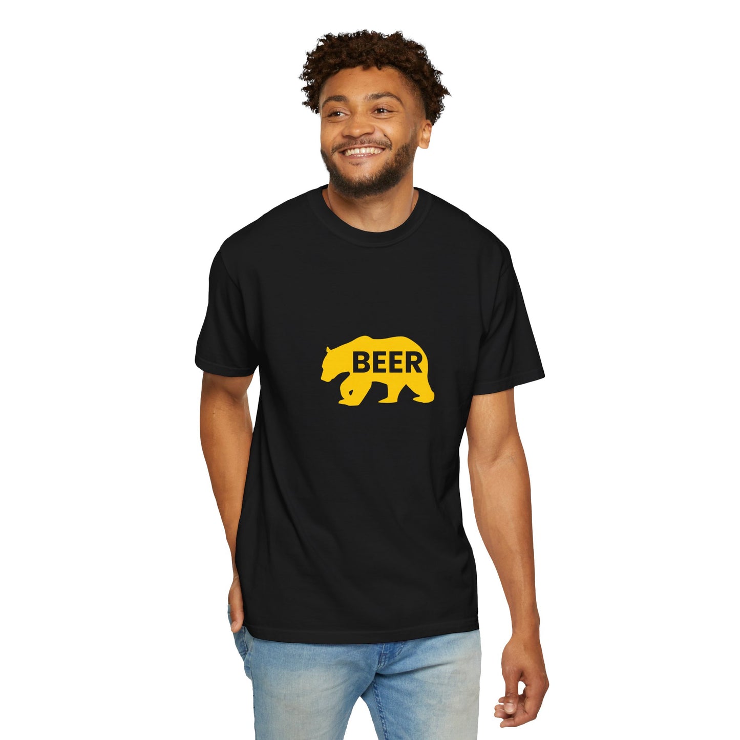 Beer Bear T-Shirt – Minimal Bold Statement