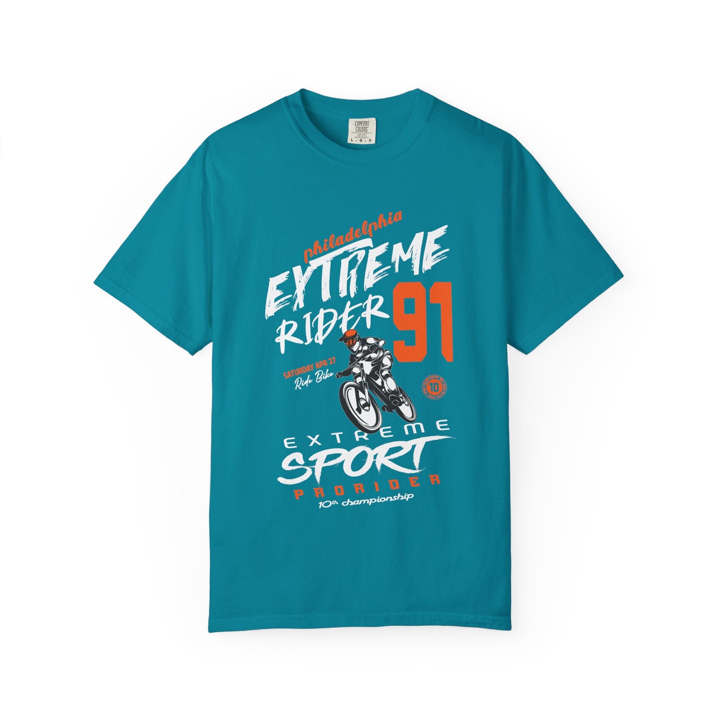 Extreme Rider Garment-Dyed T-shirt | Casual Wear, Sporty Tee, Gift for Bikers, Outdoor Adventures, Unisex Fashion