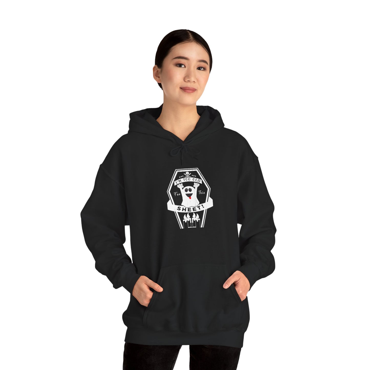 🕷️ Hoodie: Too Old for This Sheet