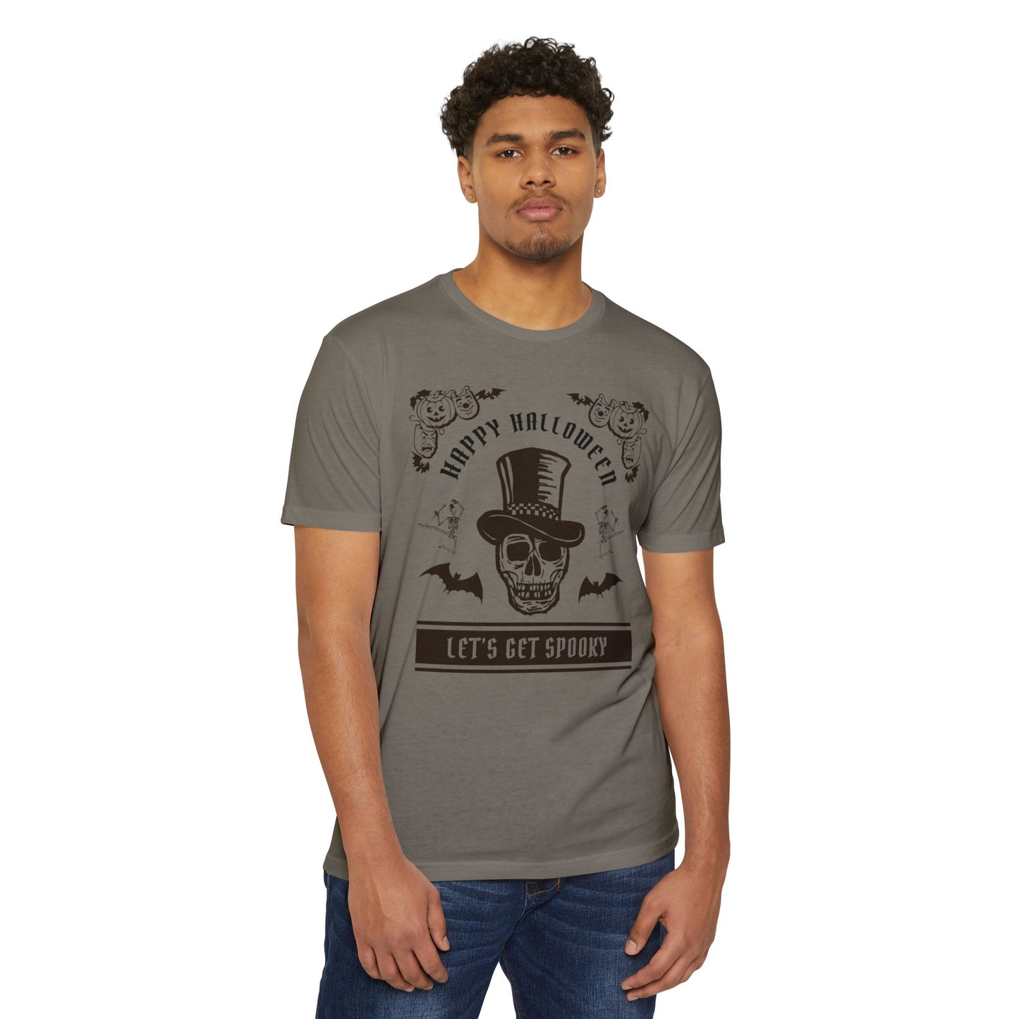 π©ππ¦ππΊπ»π·οΈβ¨ Letβs Get Spooky β Classy Halloween Skull in Top Hat Tee