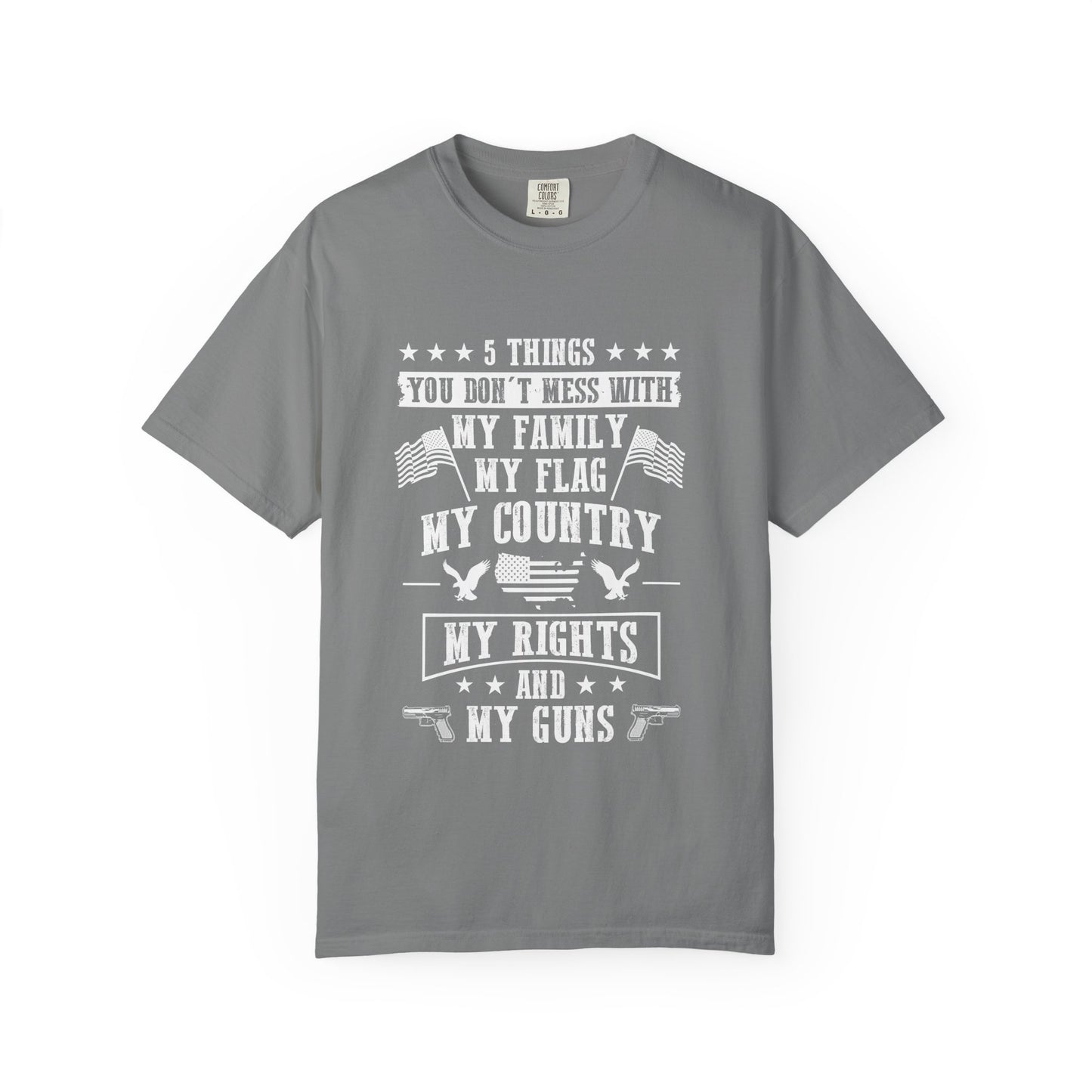 Patriotic Unisex T-Shirt, Family Rights Shirt, Gun Rights Tee, Independence Day Gift, 4th of July Apparel, American Flag Shirt