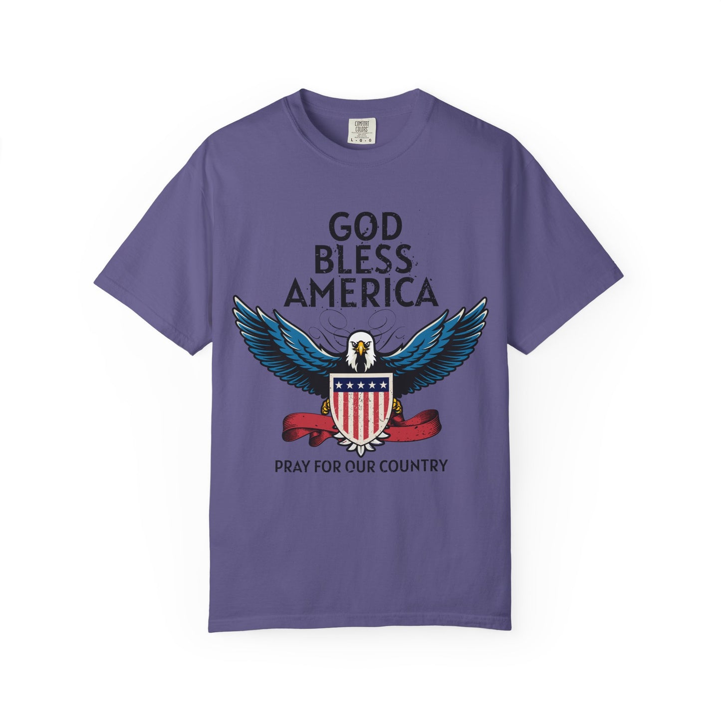 God Bless America Eagle T-Shirt, Patriotic Tee, Unisex T-Shirt, Prayer Shirt, USA Pride Apparel, Memorial Day Gift
