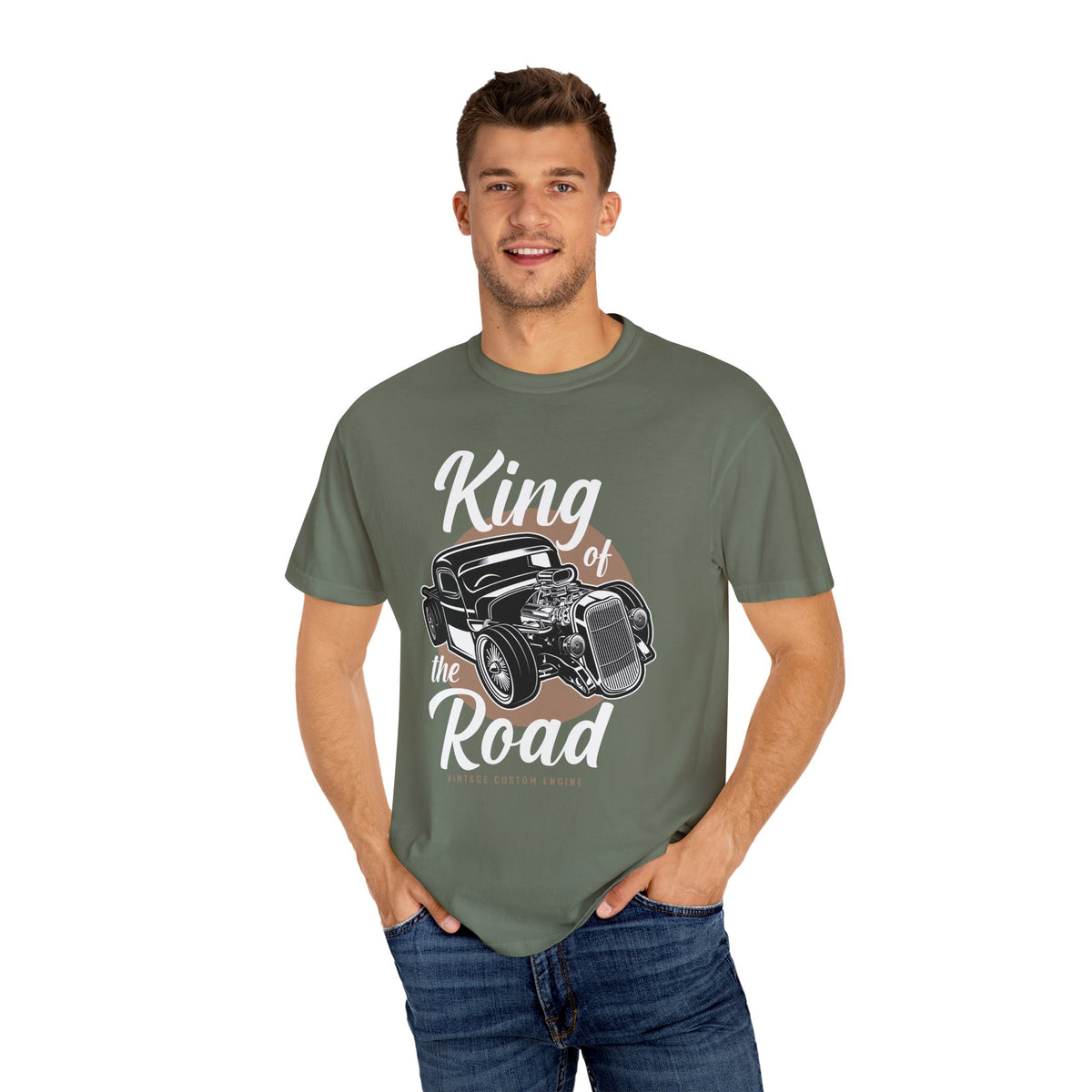 Vintage Car Graphic T-Shirt, King of the Road Tee, Unisex Shirt, Perfect for Car Lovers, Gift for Him, Automotive Apparel, Retro Style Tee