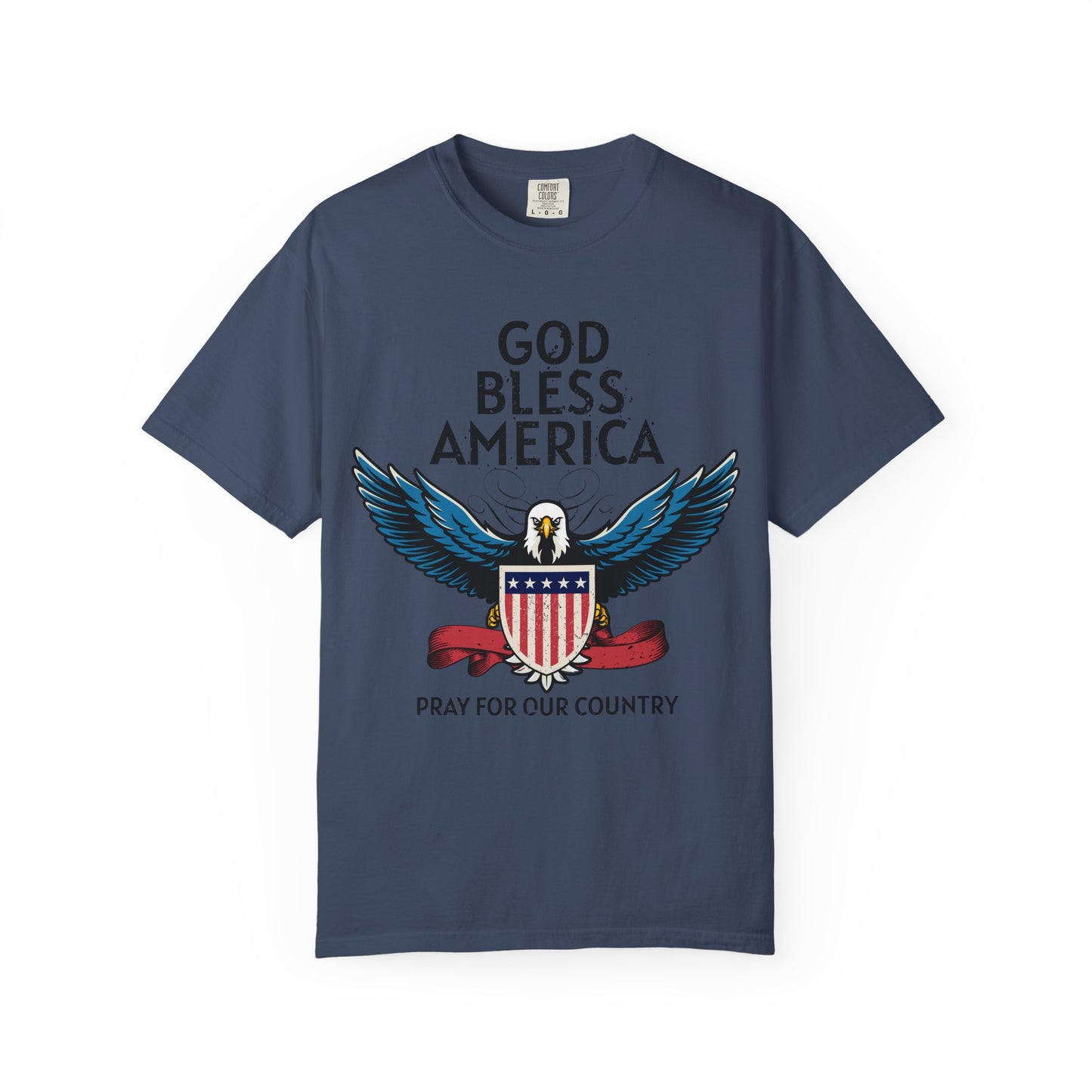 God Bless America Eagle T-Shirt, Patriotic Tee, Unisex T-Shirt, Prayer Shirt, USA Pride Apparel, Memorial Day Gift
