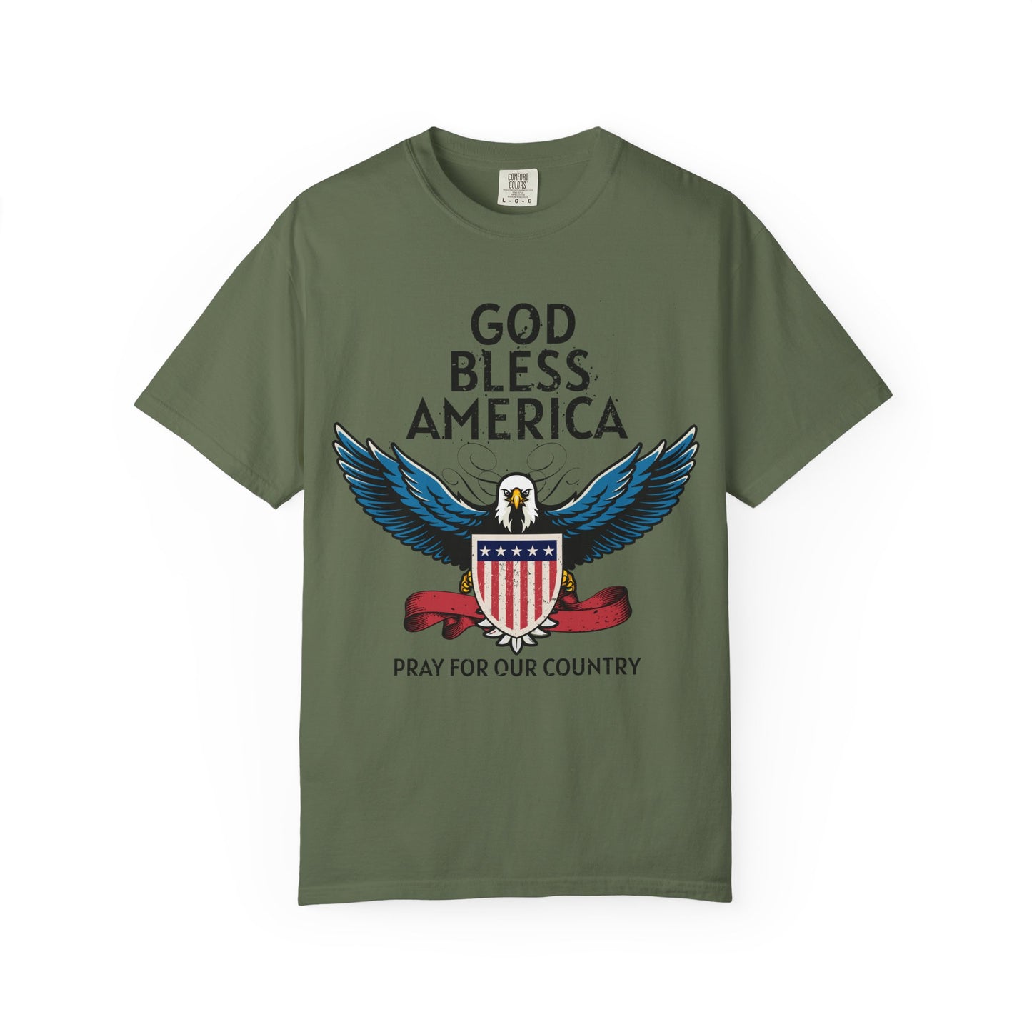 God Bless America Eagle T-Shirt, Patriotic Tee, Unisex T-Shirt, Prayer Shirt, USA Pride Apparel, Memorial Day Gift
