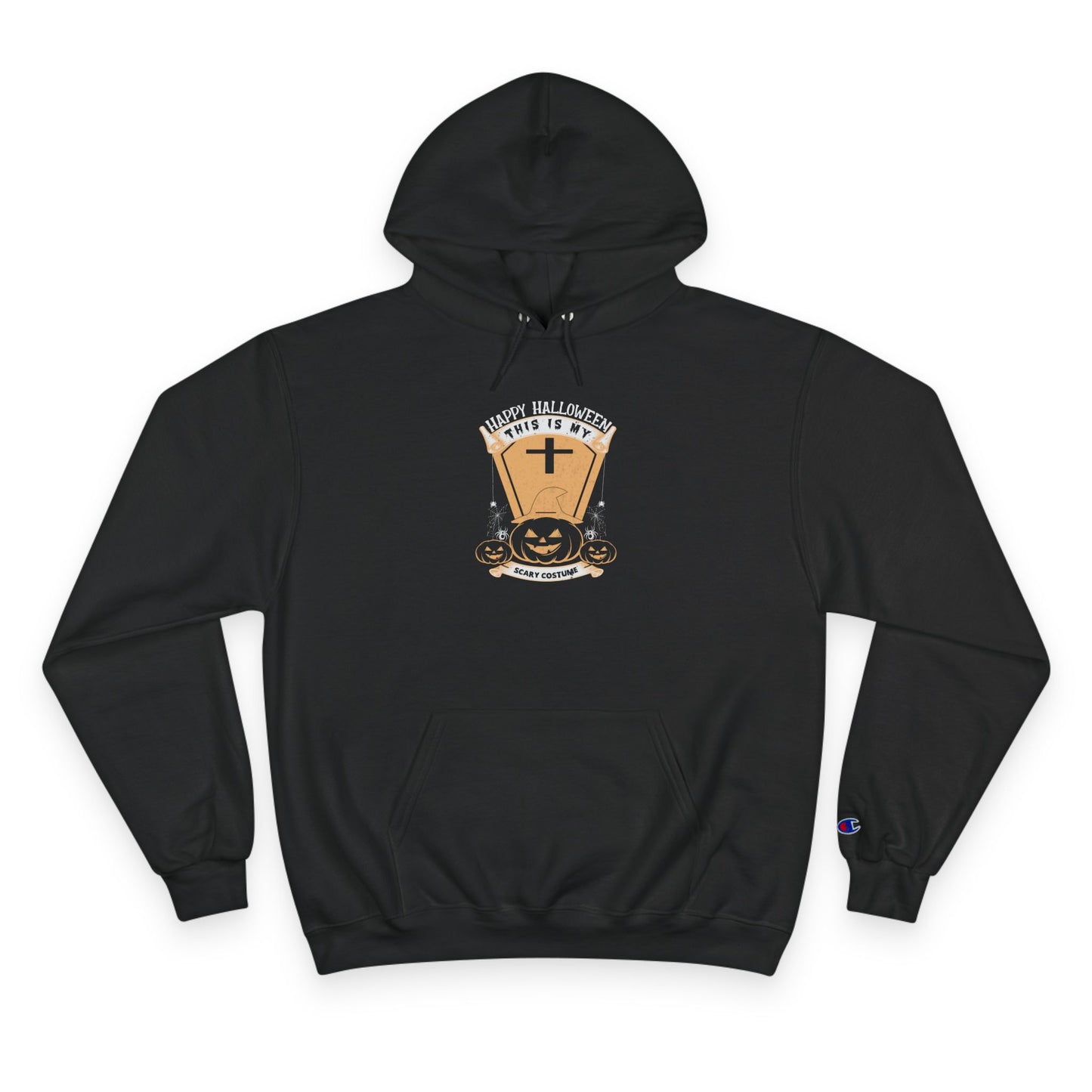 π Hoodie: Scary Costume Heat by SteelGritWear & Champion