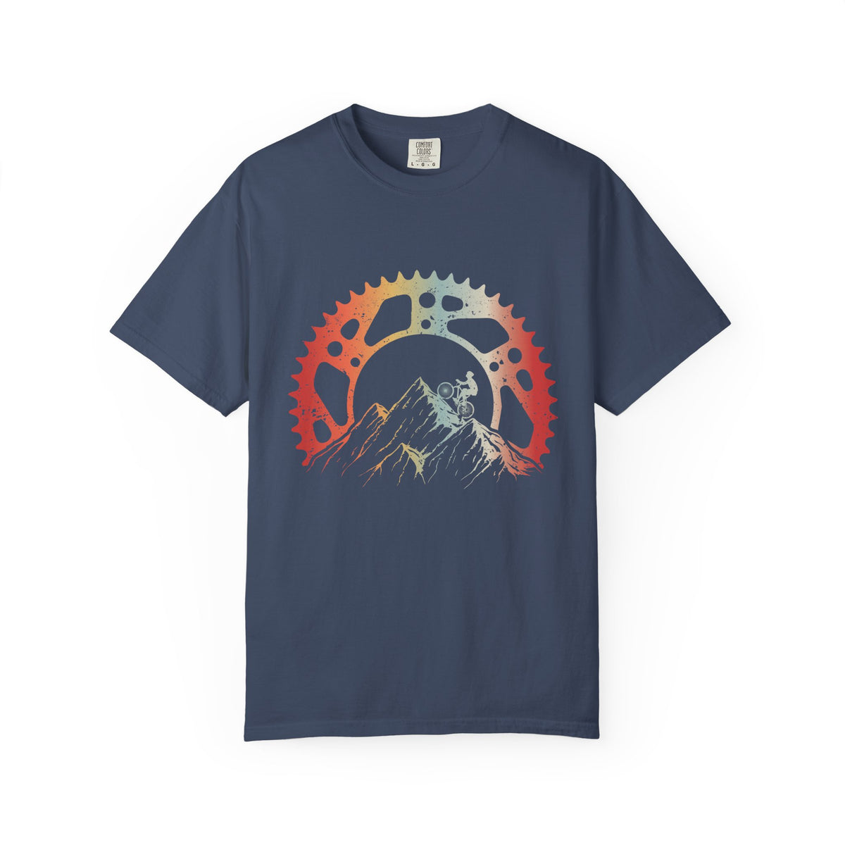 Mountain Cycling Adventure T-Shirt, Garment-Dyed Tee, Outdoor Enthusiast Gift, Hiking Shirt, Eco-Friendly Apparel, Vintage Style