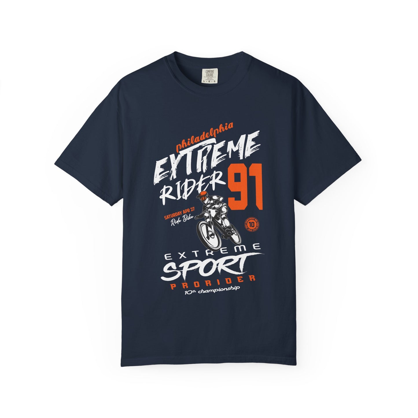 Extreme Rider Garment-Dyed T-shirt | Casual Wear, Sporty Tee, Gift for Bikers, Outdoor Adventures, Unisex Fashion