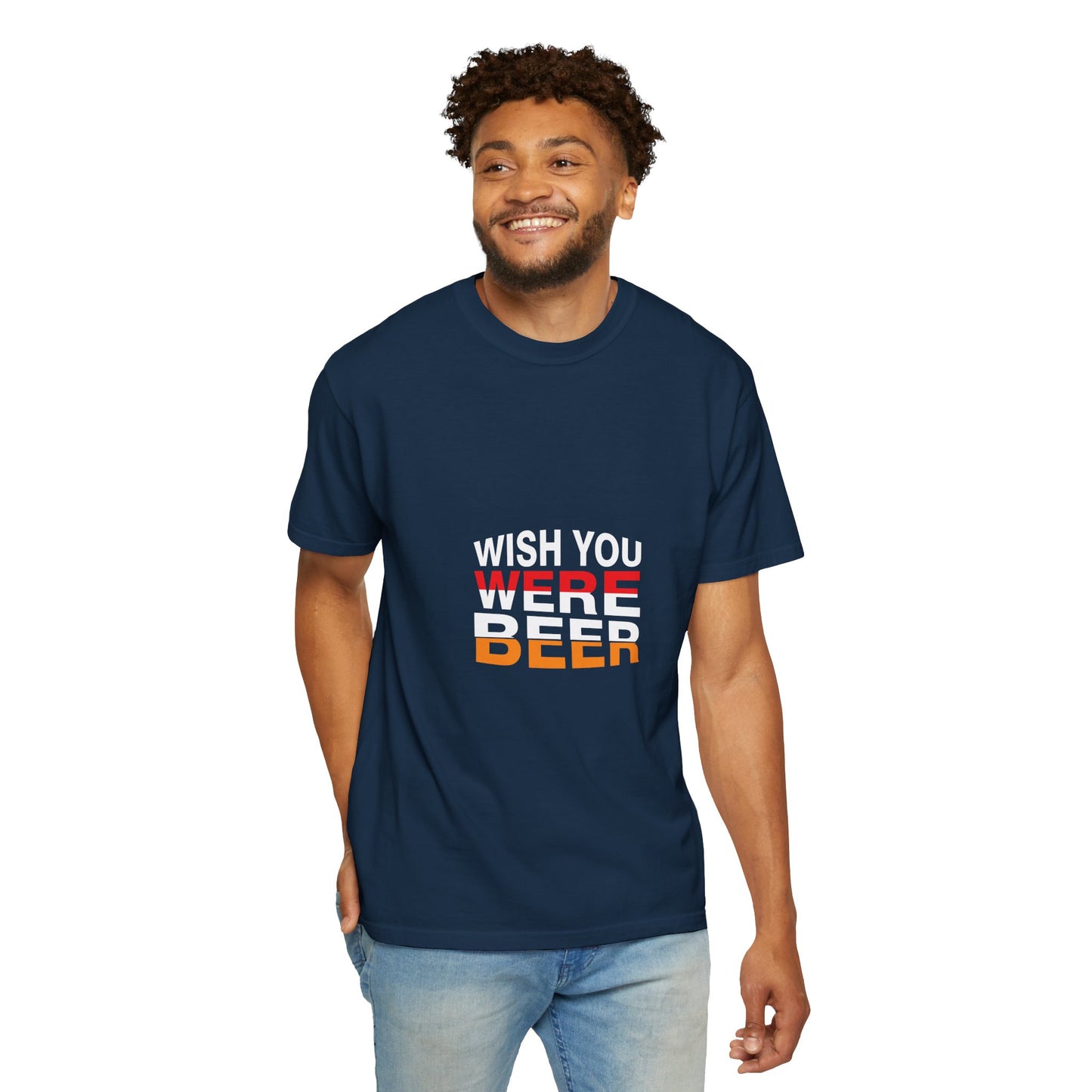 Wish You Were Beer T-Shirt – Funny Drinking Shirt, Beer Lover Graphic Tee