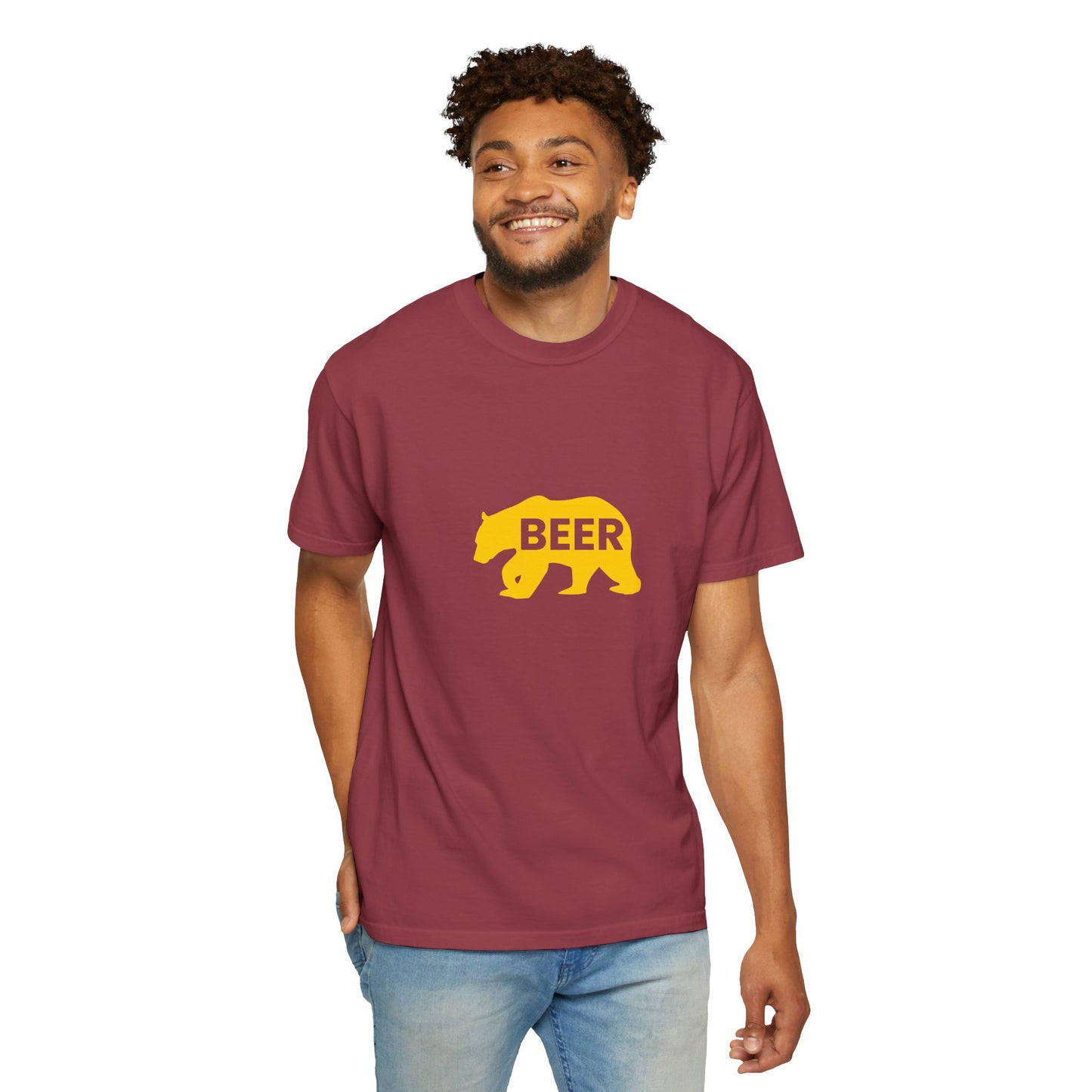 Beer Bear T-Shirt – Minimal Bold Statement