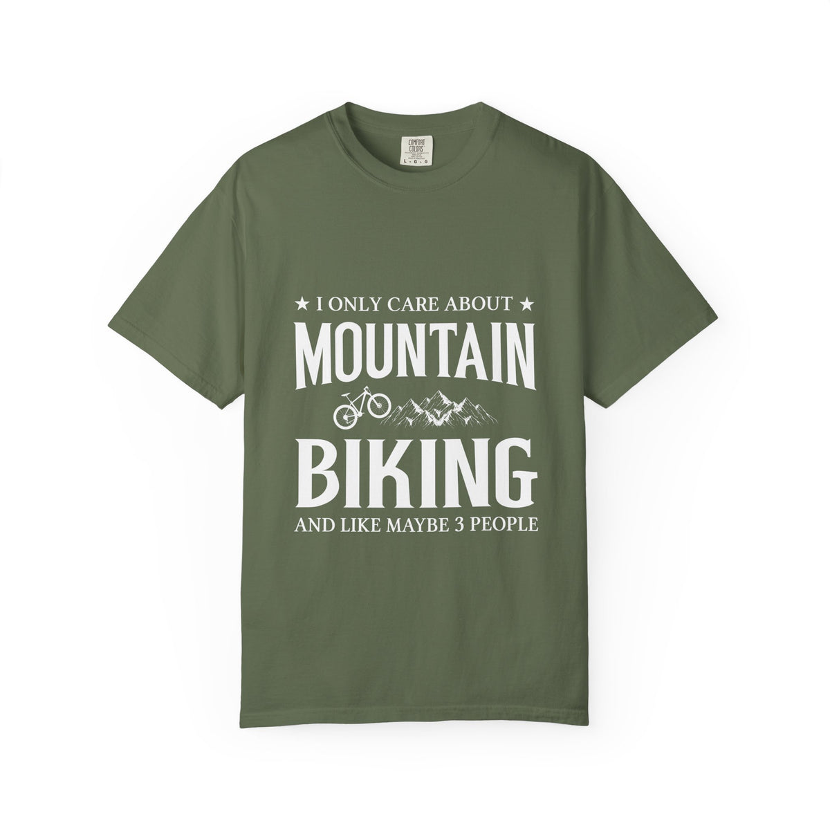 Mountain Biking T-Shirt, Unisex Garment-Dyed Tee, Gifts for Cyclists, Outdoor Adventure Shirt, Casual Wear