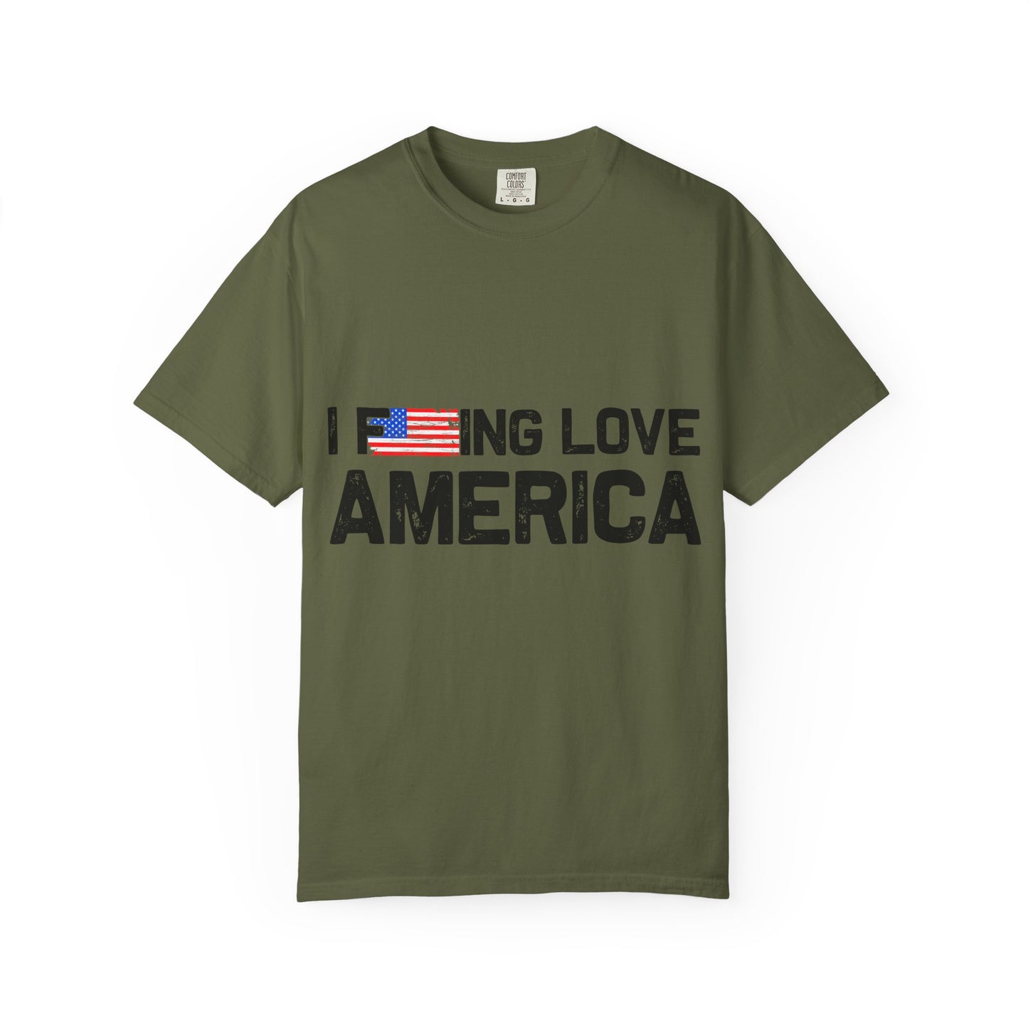 Patriotic Love T-shirt, Unisex Graphic Tee, Fourth of July Shirt, Memorable Gift, Casual Wear, Festive Apparel