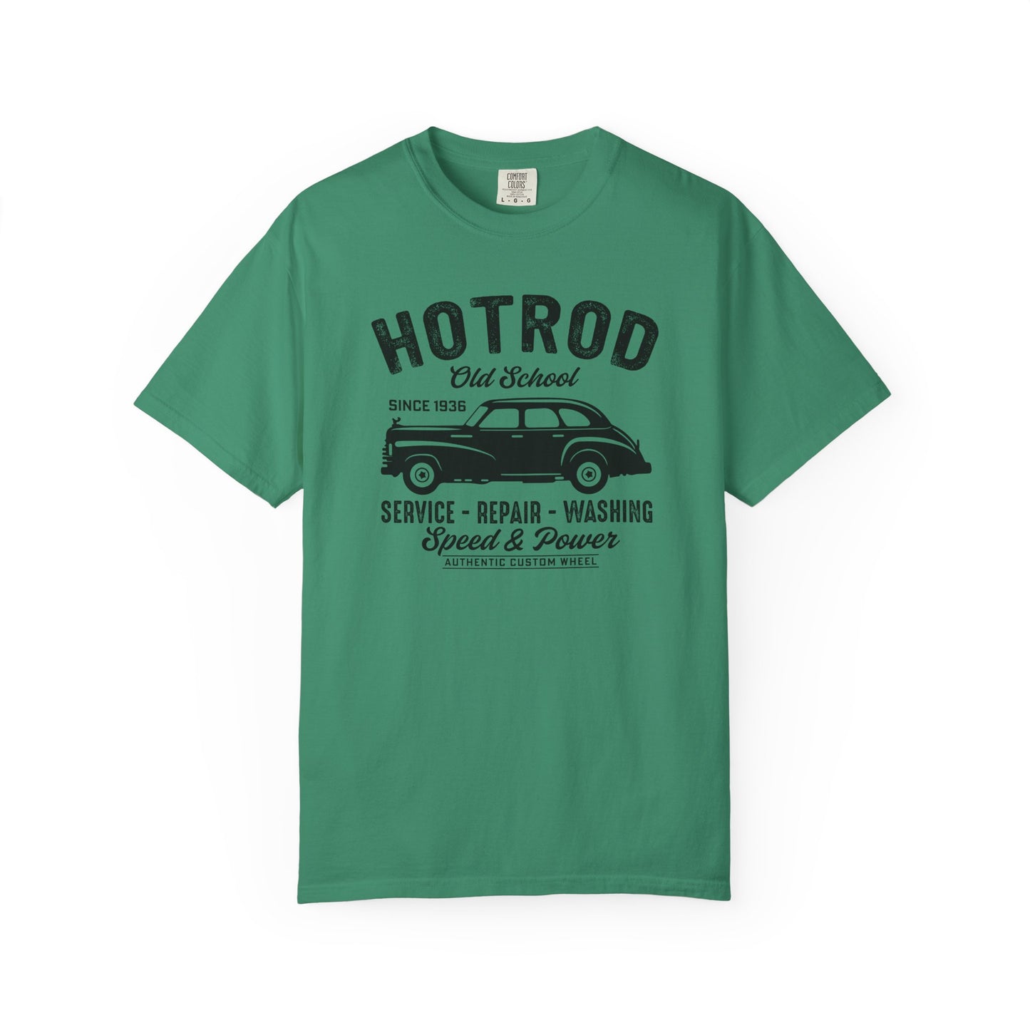 Vintage Hot Rod T-Shirt, Unisex Garment-Dyed Tee, Car Enthusiast Apparel, Retro Vehicle Shirt, Classic Car Lover Gift