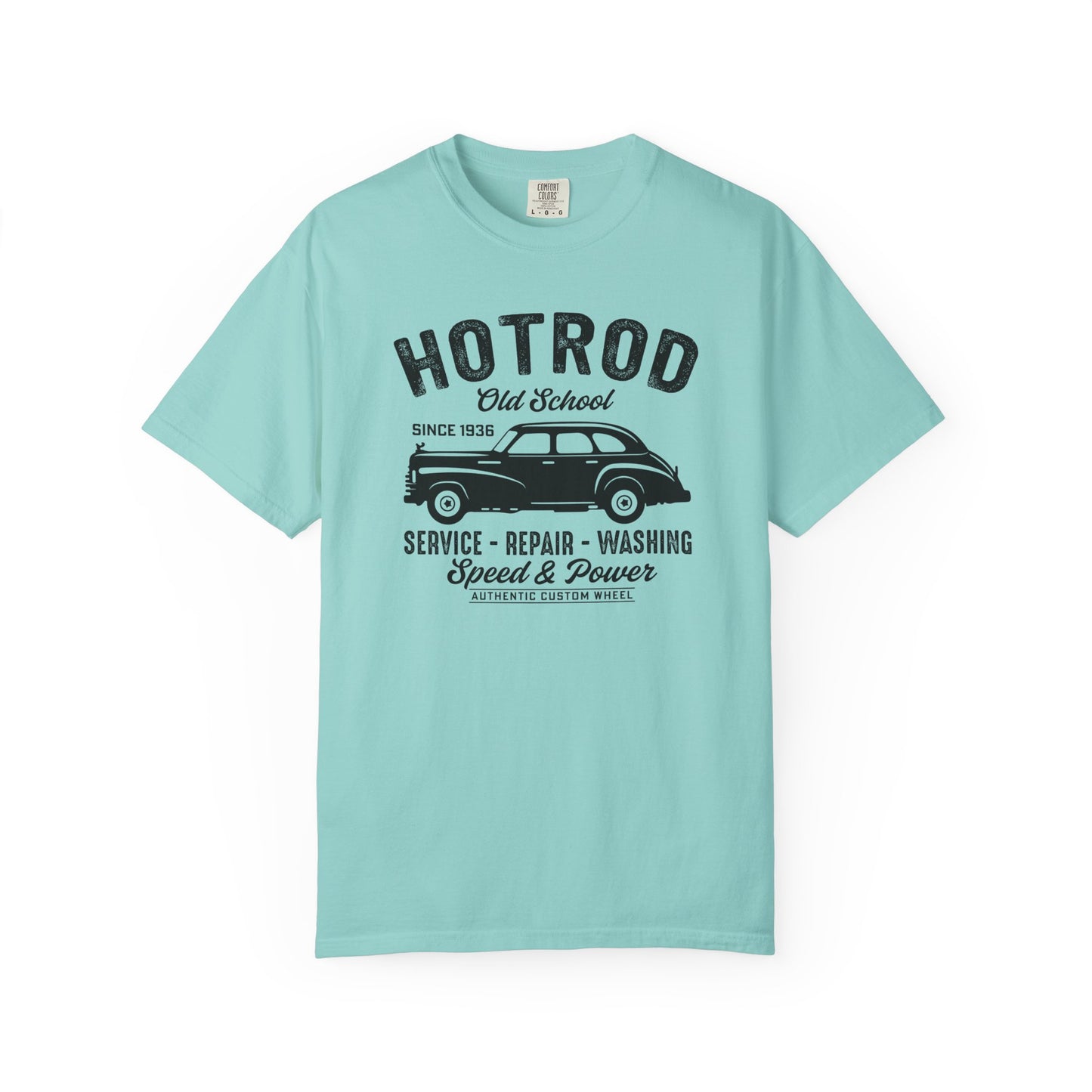 Vintage Hot Rod T-Shirt, Unisex Garment-Dyed Tee, Car Enthusiast Apparel, Retro Vehicle Shirt, Classic Car Lover Gift
