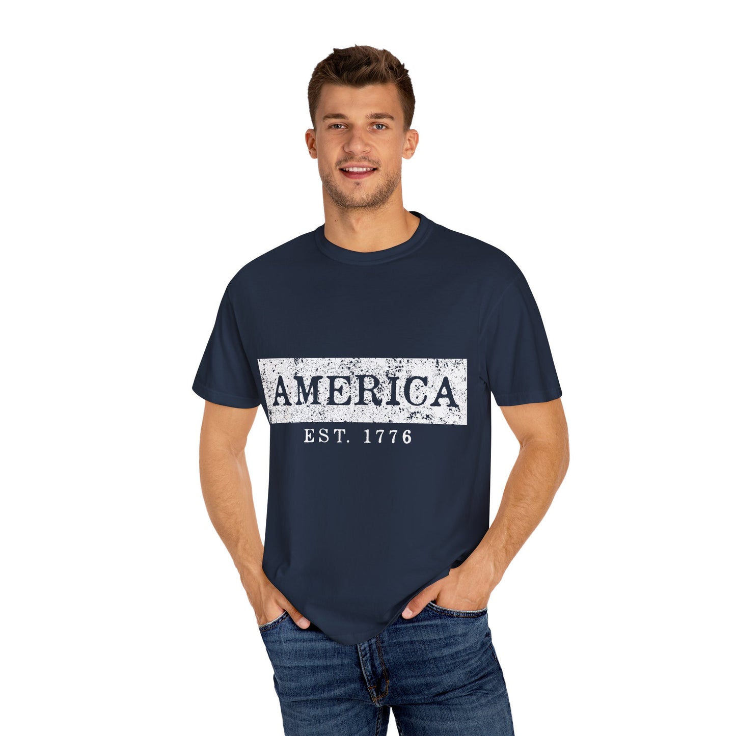 Vintage America T-Shirt - Unisex Comfort Tee, Independence Day Apparel, 4th of July Gift, Casual Wear, American Pride