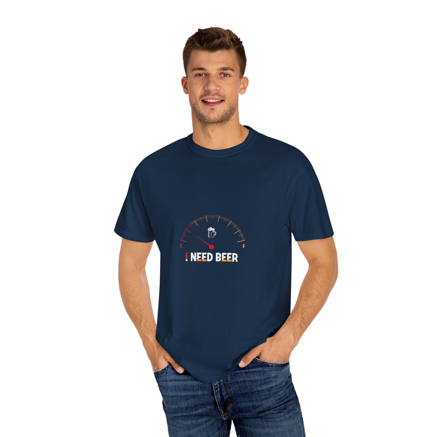 Beer Gauge T-Shirt – I Need Beer Fuel