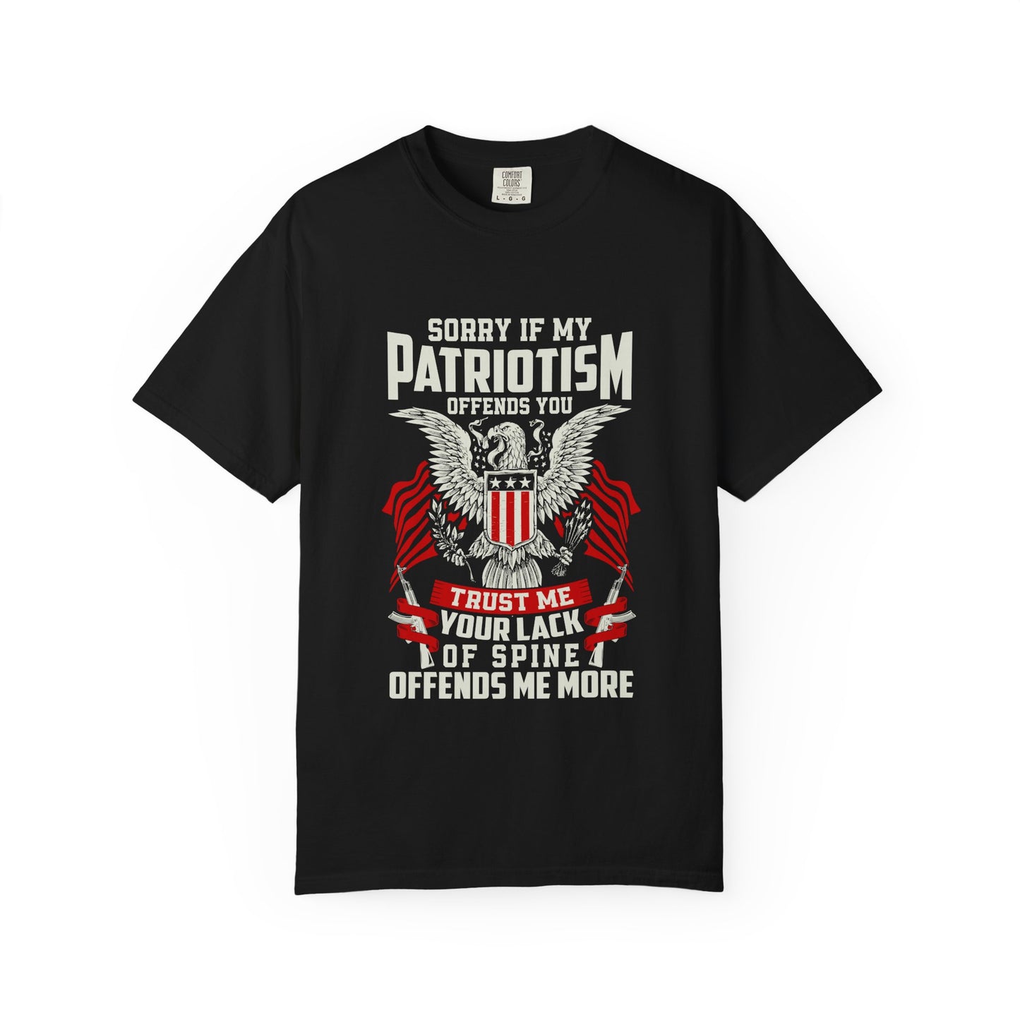 Patriotic T-Shirt for Proud Americans, Unisex Casual Tee, Gift for Veterans, Fourth of July Apparel, Statement Shirt
