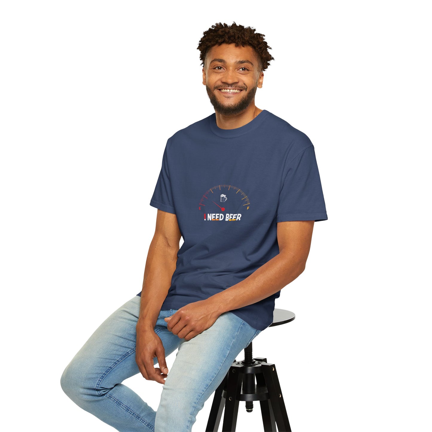 Beer Gauge T-Shirt – I Need Beer Fuel