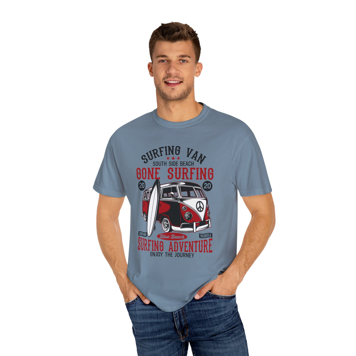 Surfing Adventure T-Shirt, Retro Surf Tee, Beach Lover Gift, Summer Apparel, Casual Everyday Wear, Unisex Surfing Shirt