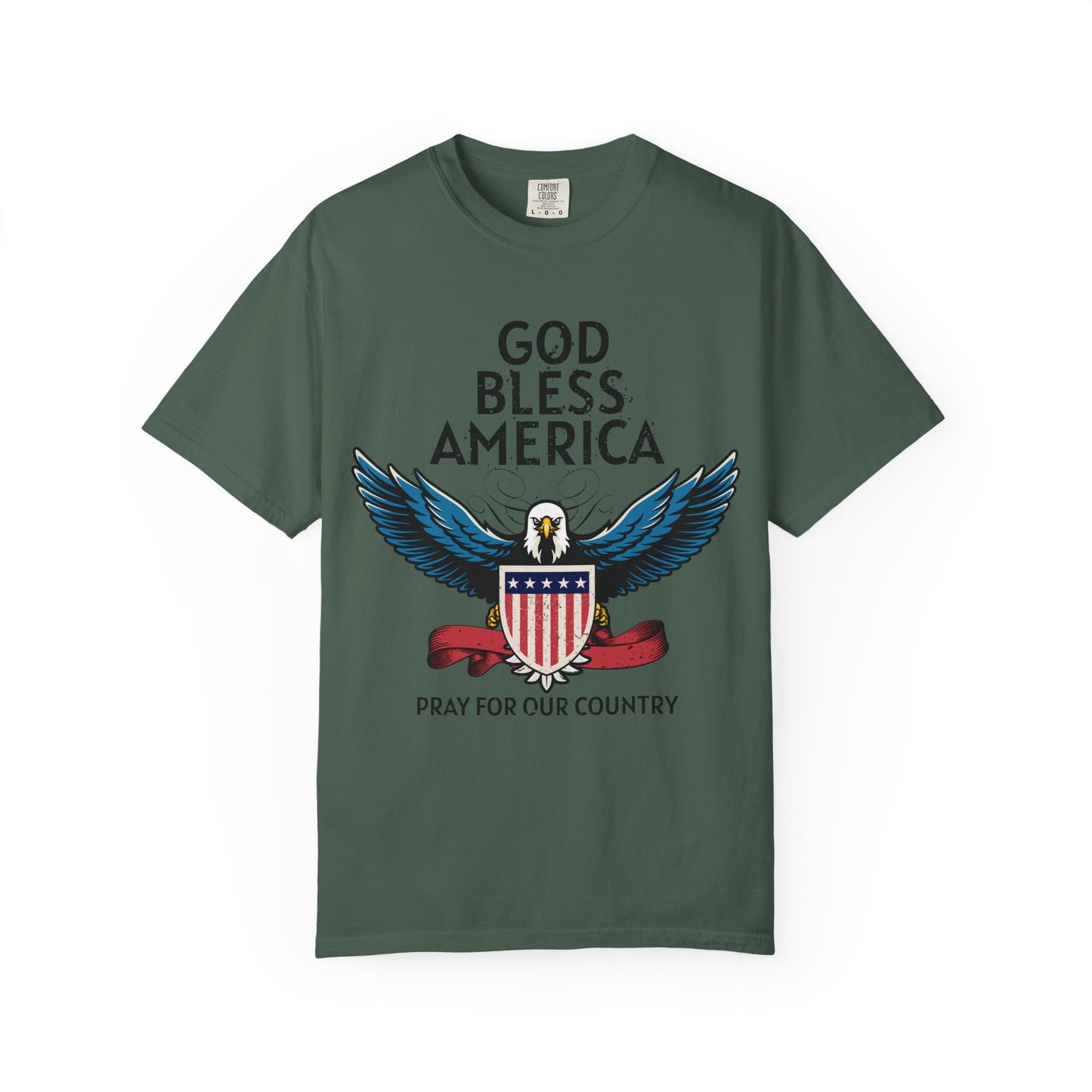 God Bless America Eagle T-Shirt, Patriotic Tee, Unisex T-Shirt, Prayer Shirt, USA Pride Apparel, Memorial Day Gift