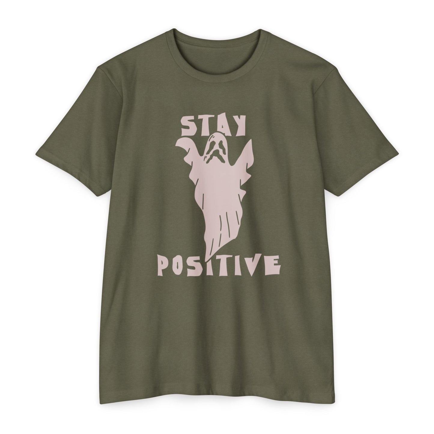 π»β¨π€ππͺ Stay Positive Ghost Shirt β Funny Halloween Ghost Tee for Optimists