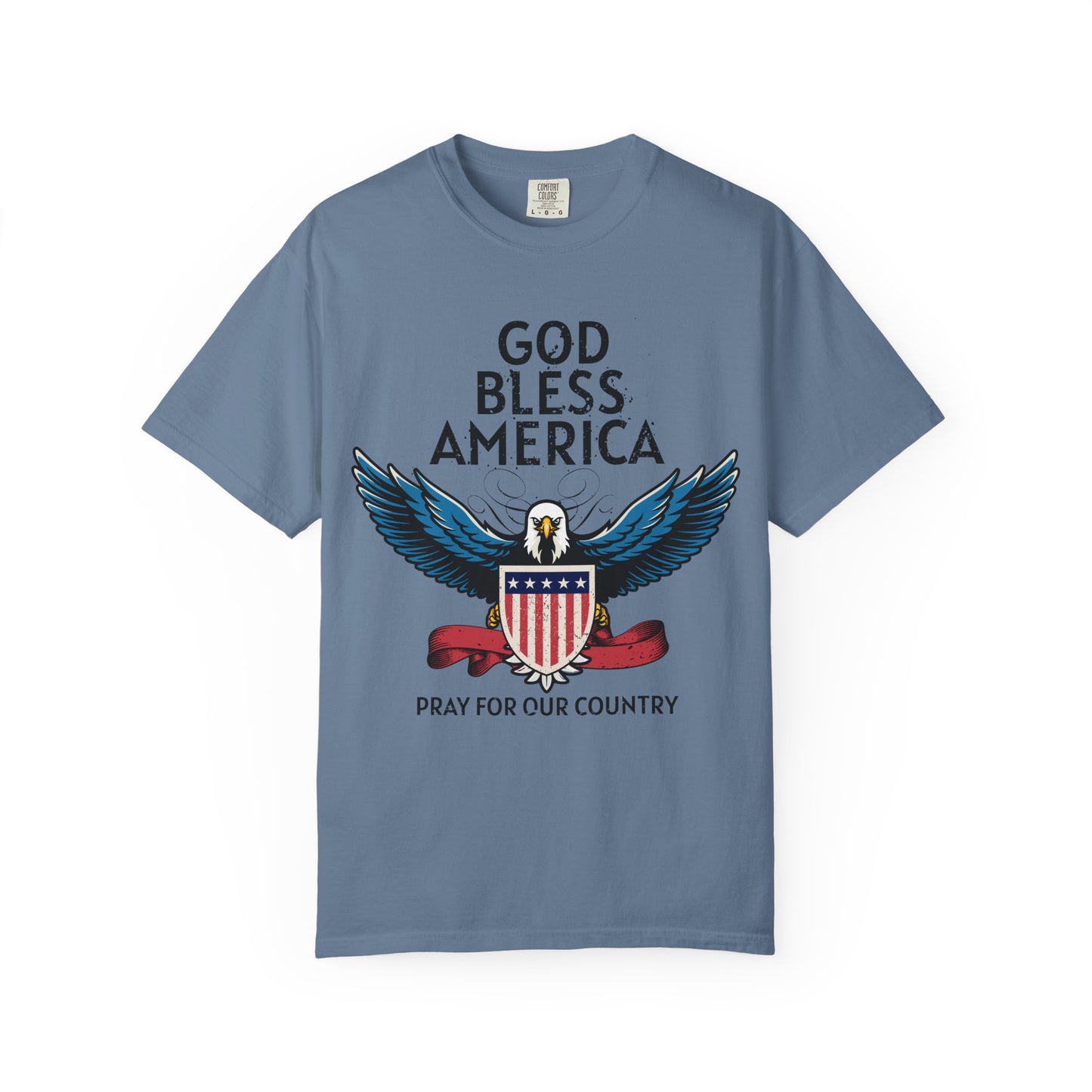 God Bless America Eagle T-Shirt, Patriotic Tee, Unisex T-Shirt, Prayer Shirt, USA Pride Apparel, Memorial Day Gift