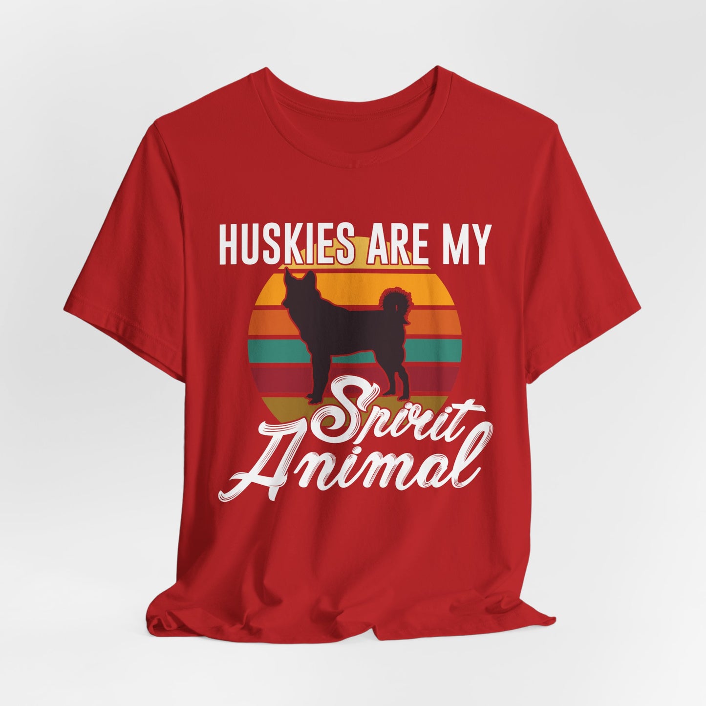 Husky Dog Dad Shirt – Huskies Are My Spirit Animal Tee