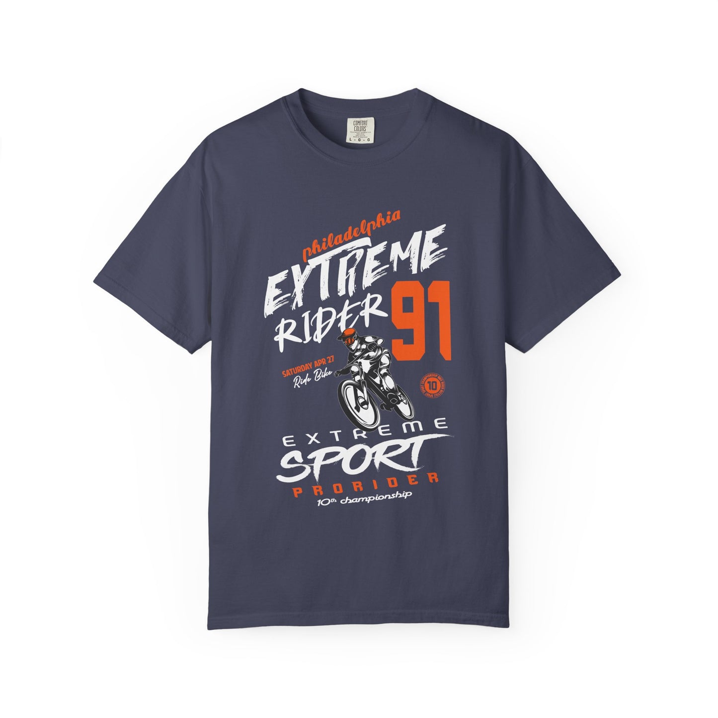 Extreme Rider Garment-Dyed T-shirt | Casual Wear, Sporty Tee, Gift for Bikers, Outdoor Adventures, Unisex Fashion
