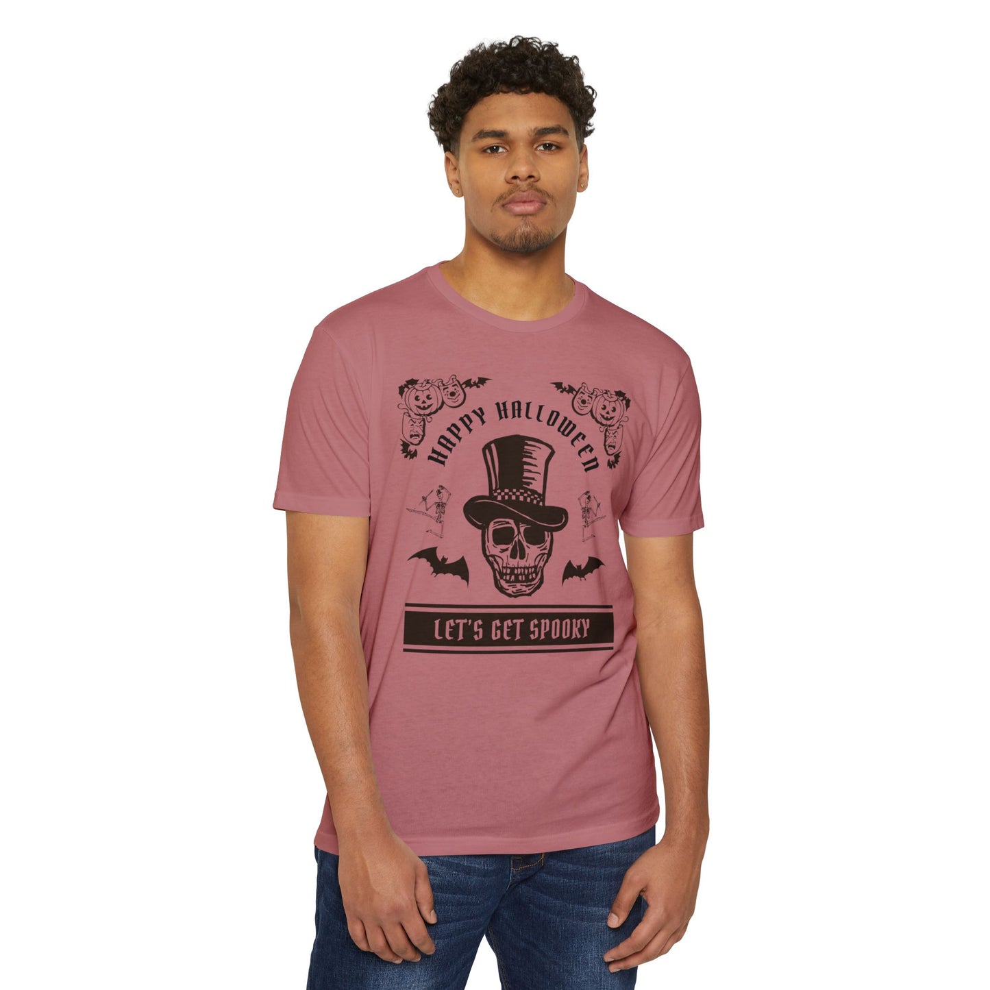 π©ππ¦ππΊπ»π·οΈβ¨ Letβs Get Spooky β Classy Halloween Skull in Top Hat Tee