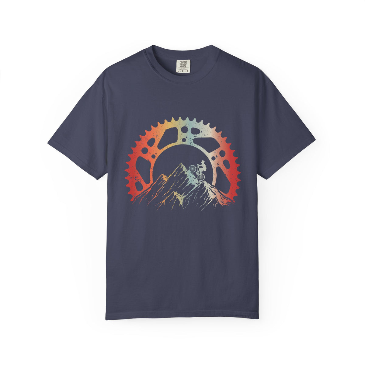 Mountain Cycling Adventure T-Shirt, Garment-Dyed Tee, Outdoor Enthusiast Gift, Hiking Shirt, Eco-Friendly Apparel, Vintage Style