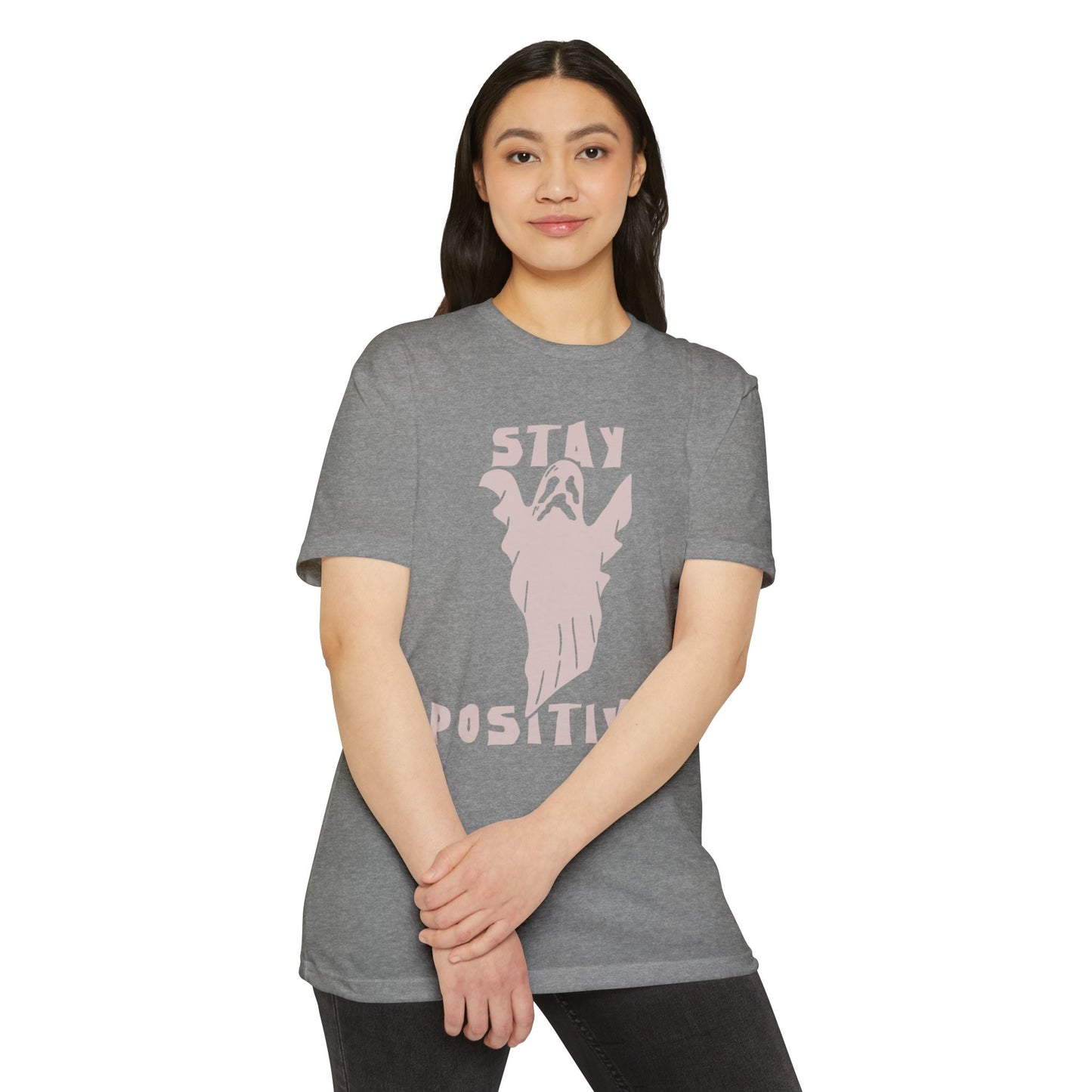 π»β¨π€ππͺ Stay Positive Ghost Shirt β Funny Halloween Ghost Tee for Optimists