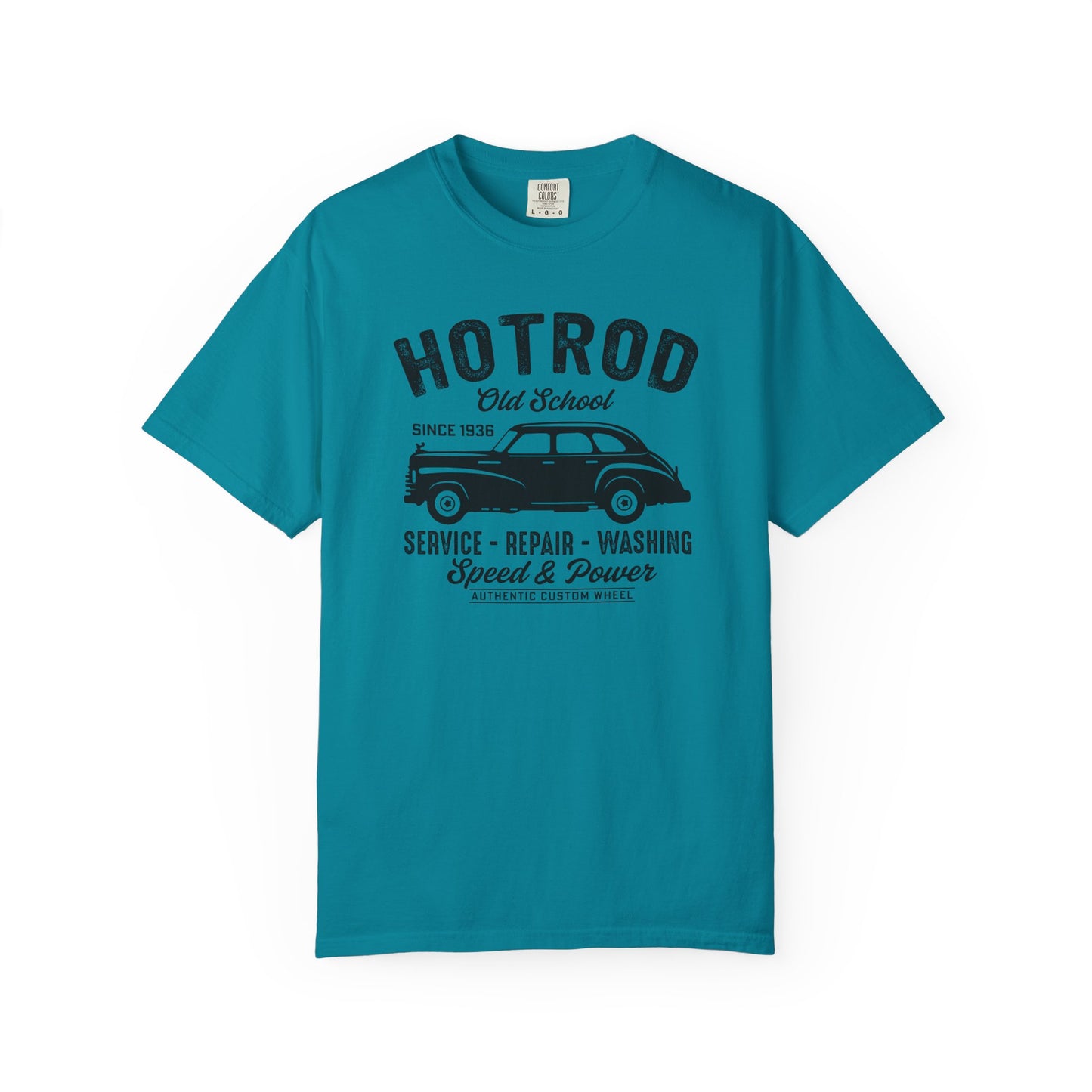Vintage Hot Rod T-Shirt, Unisex Garment-Dyed Tee, Car Enthusiast Apparel, Retro Vehicle Shirt, Classic Car Lover Gift
