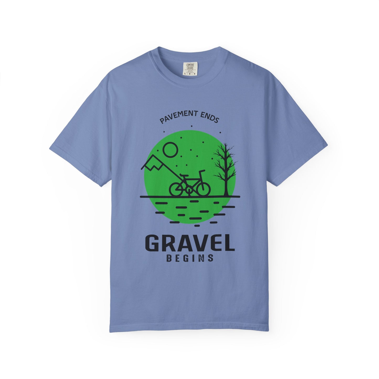 Adventurous Gravel Cycling T-shirt | Unisex Garment-Dyed Tee | Outdoor Fun | Cycling Gift | Adventure Apparel | Eco-Friendly Fashion