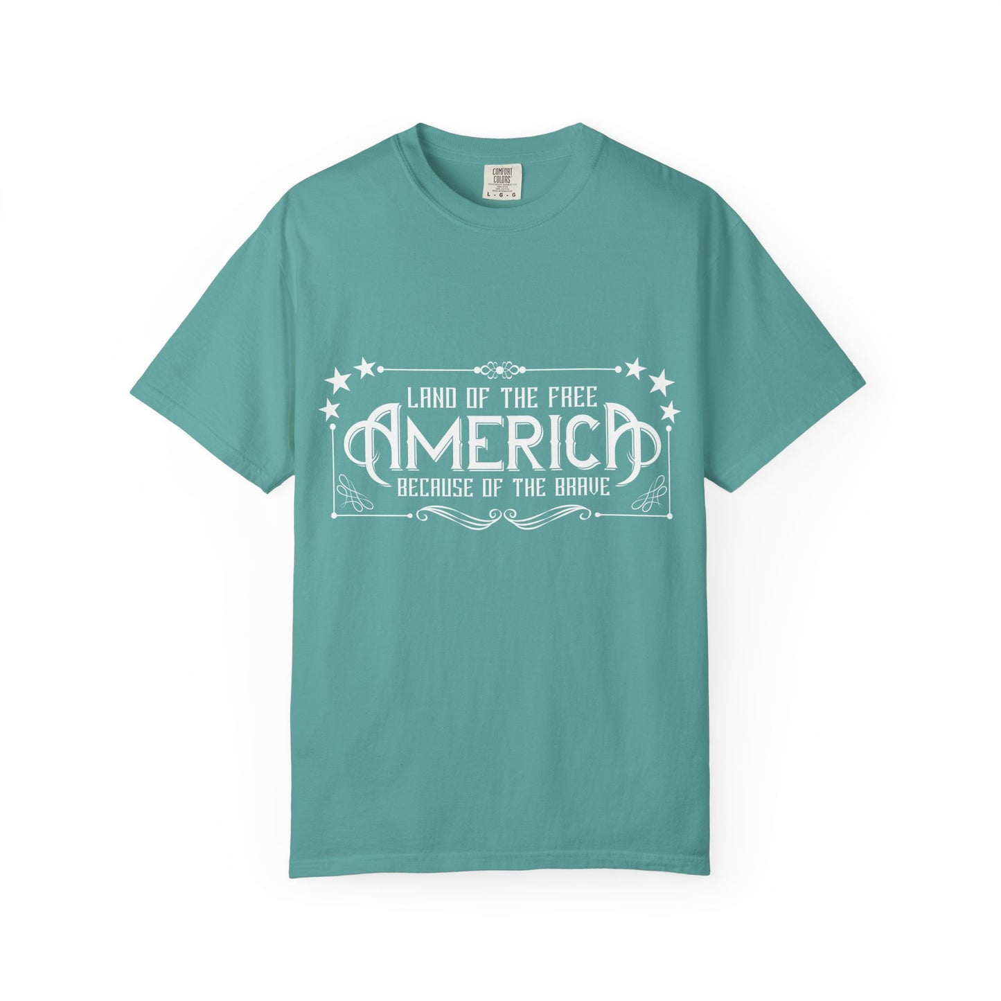 Patriotic Graphic T-Shirt - Land of the Free, Unisex Tee for Independence Day, Memorial Day, Veterans Day, Casual Wear, Gift Idea