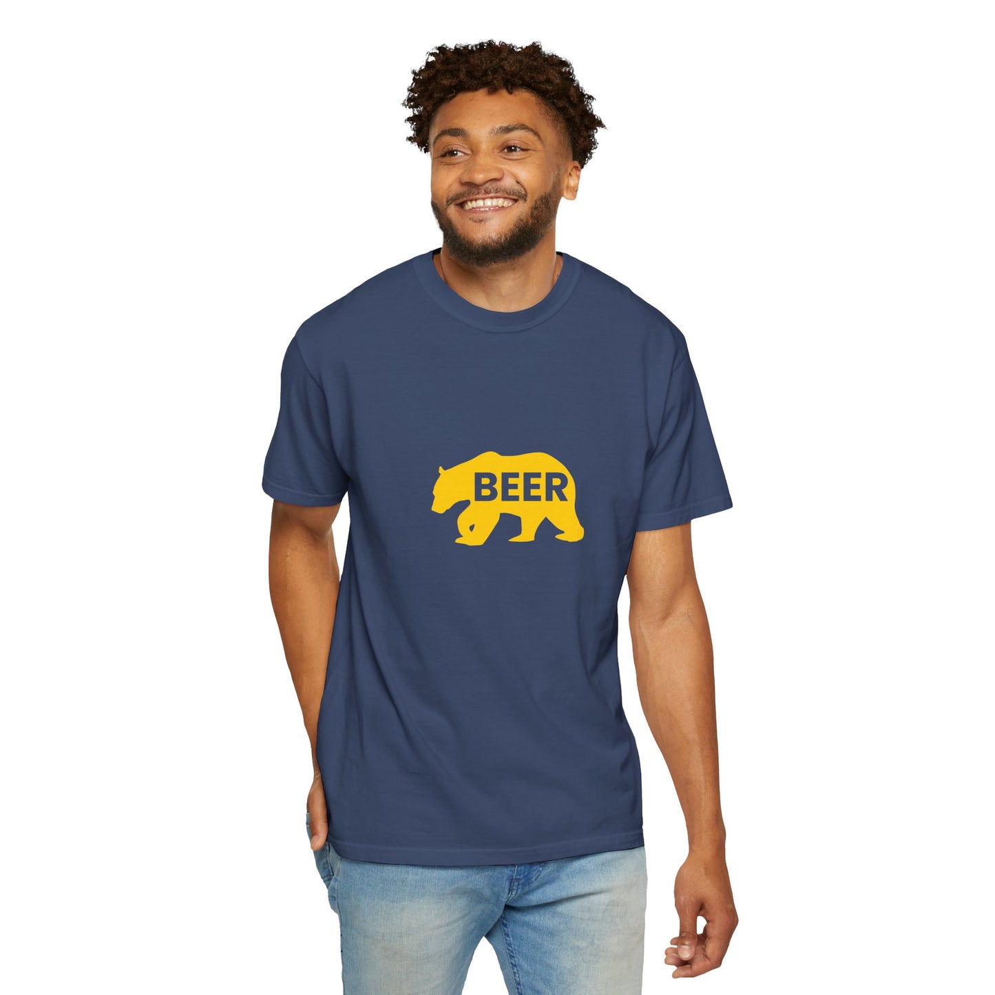 Beer Bear T-Shirt – Minimal Bold Statement