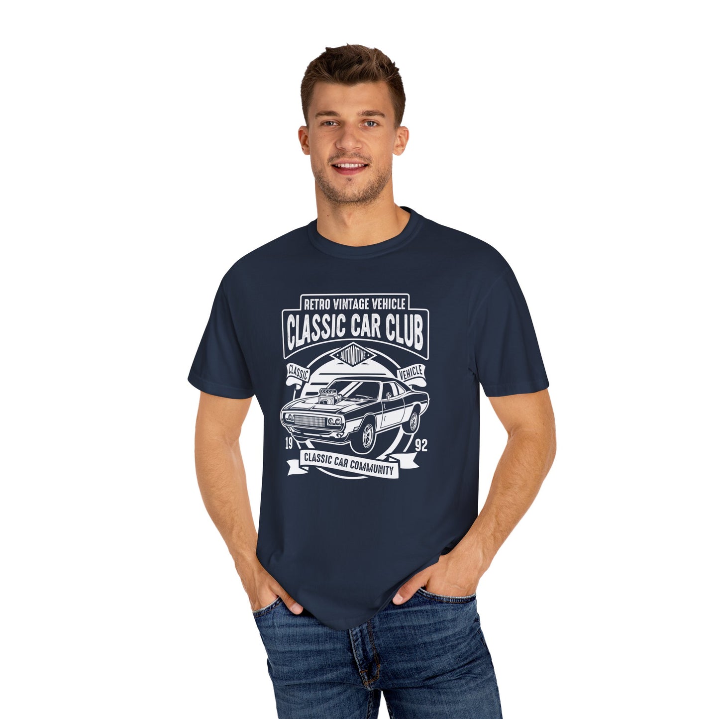Classic Car Club Unisex T-Shirt, Vintage Car Tee, Retro Vehicle Apparel, Car Enthusiast Gift, Classic Car Community Shirt