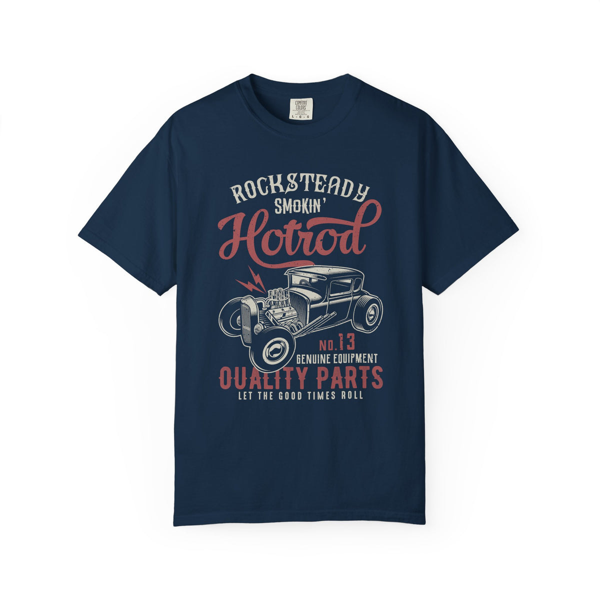 Rocksteady Hotrod Unisex T-shirt, Vintage Car Tee, Summer Fashion, Auto Enthusiast Gift, Retro Style, Cool Graphics