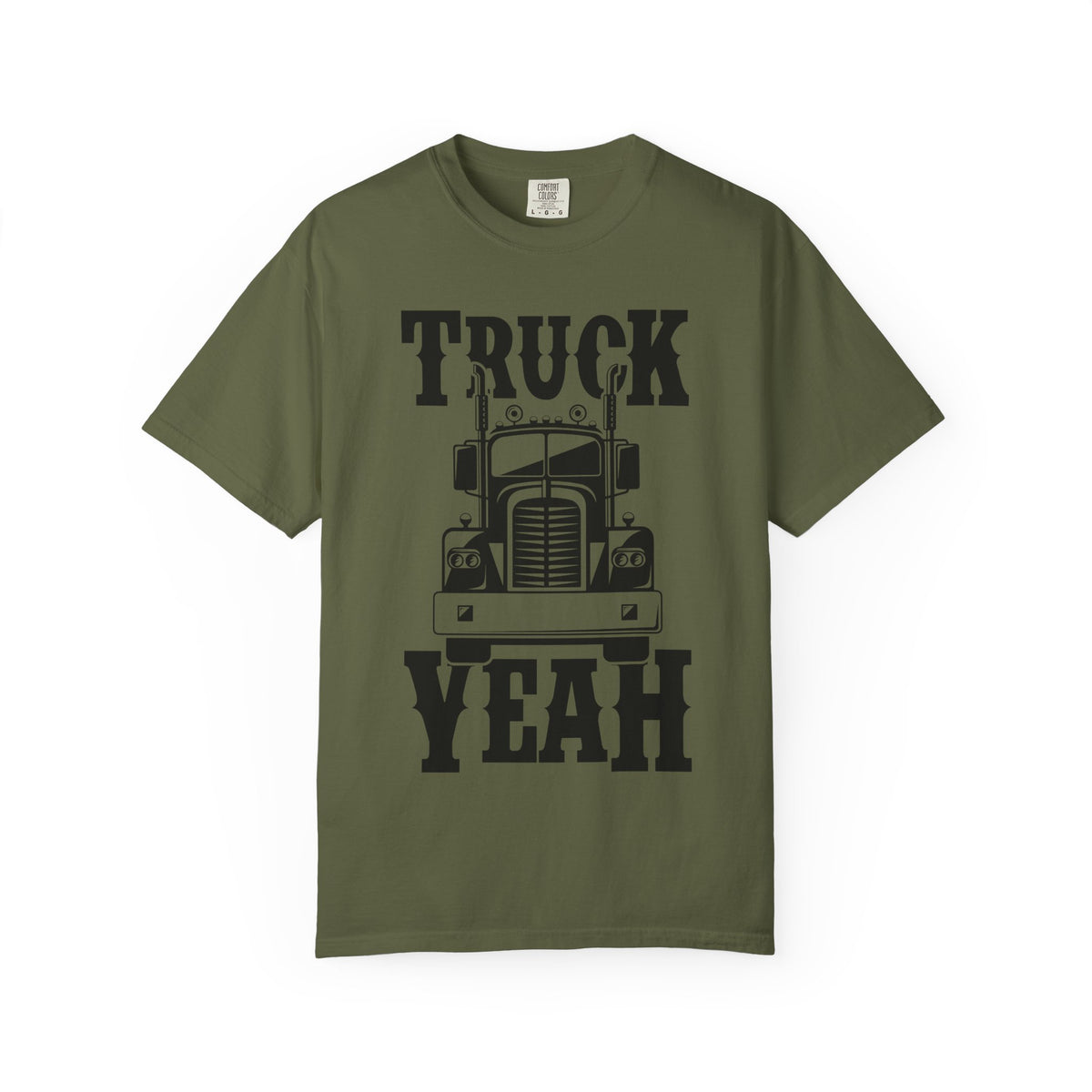 Truck Yeah Unisex Garment-Dyed T-Shirt, Casual Tee, Gift for Truck Lovers, Birthday Present, Road Trip Apparel, Fun Outdoors Shirt