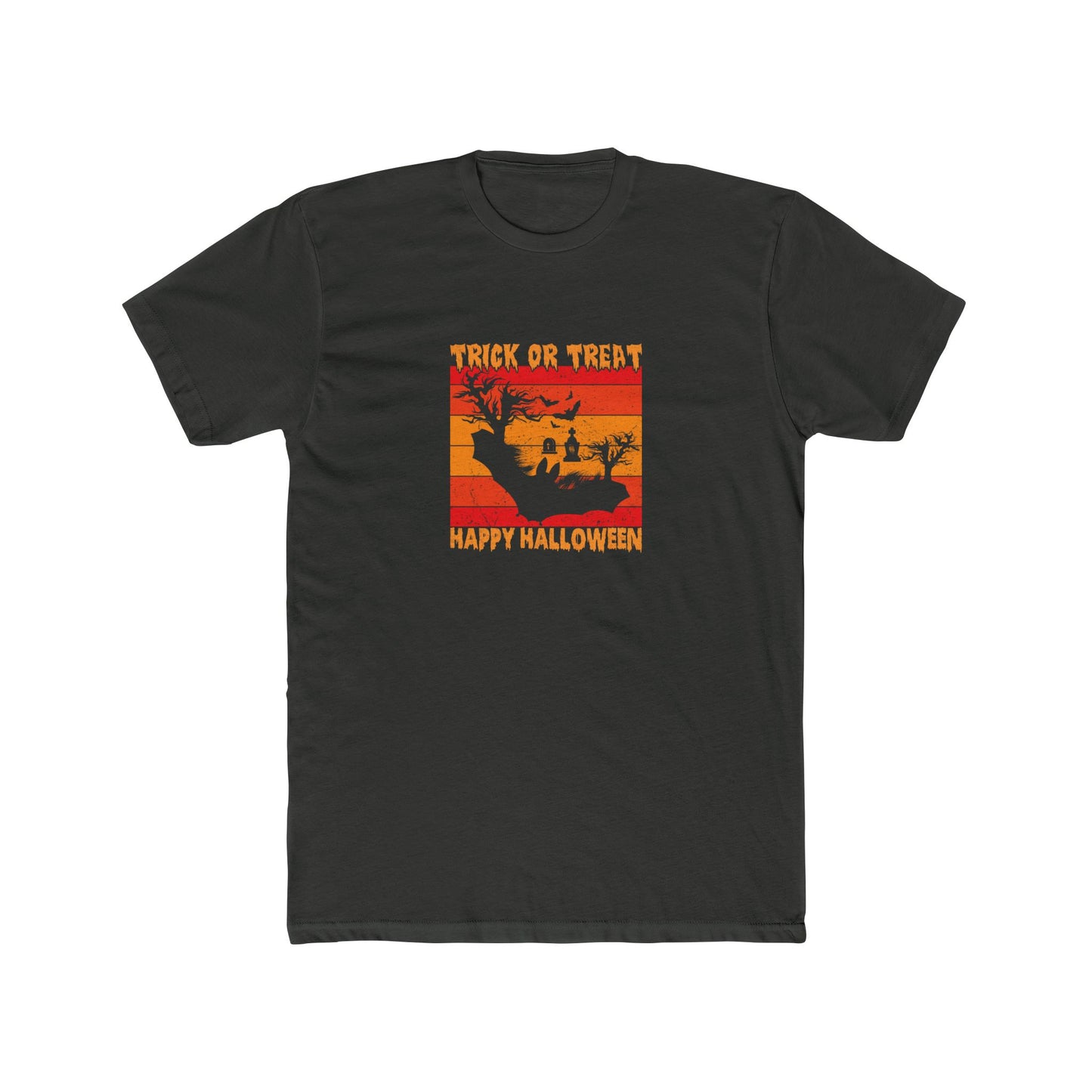 🦇 Trick or Treat Retro Sunset Tee