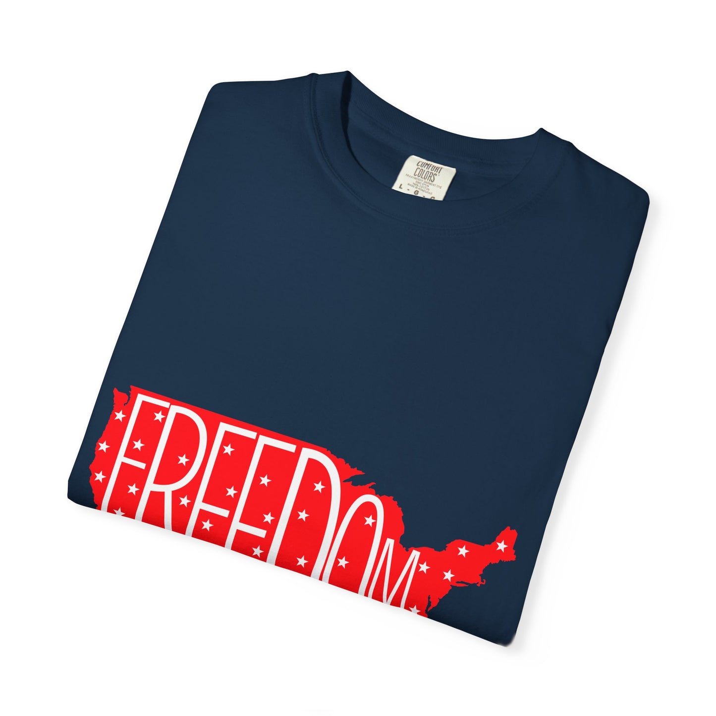 Freedom USA Unisex Garment-Dyed T-shirt, Casual Tee, Independence Day Apparel, Patriotic Shirt, Gift for Americans, USA Pride