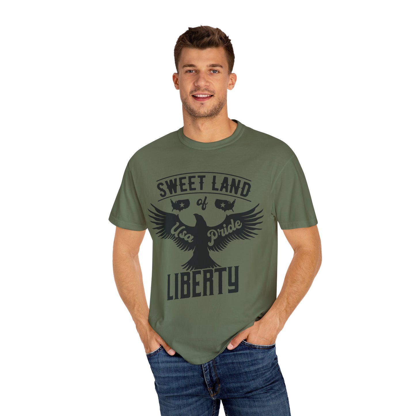 Sweet Land of Liberty Shirt – USA Pride Eagle Graphic Tee for True Patriots