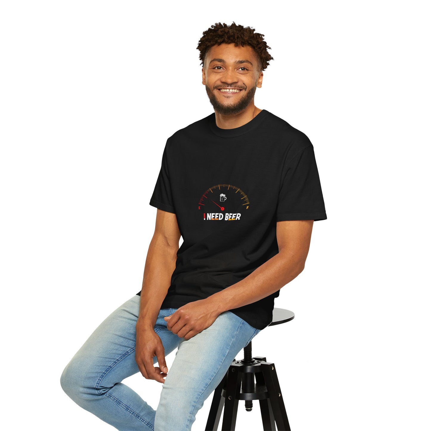 Beer Gauge T-Shirt – I Need Beer Fuel