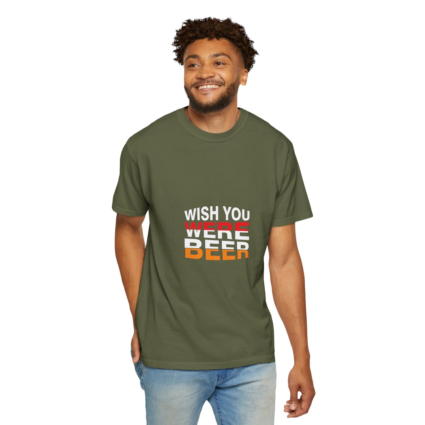 Wish You Were Beer T-Shirt – Funny Drinking Shirt, Beer Lover Graphic Tee