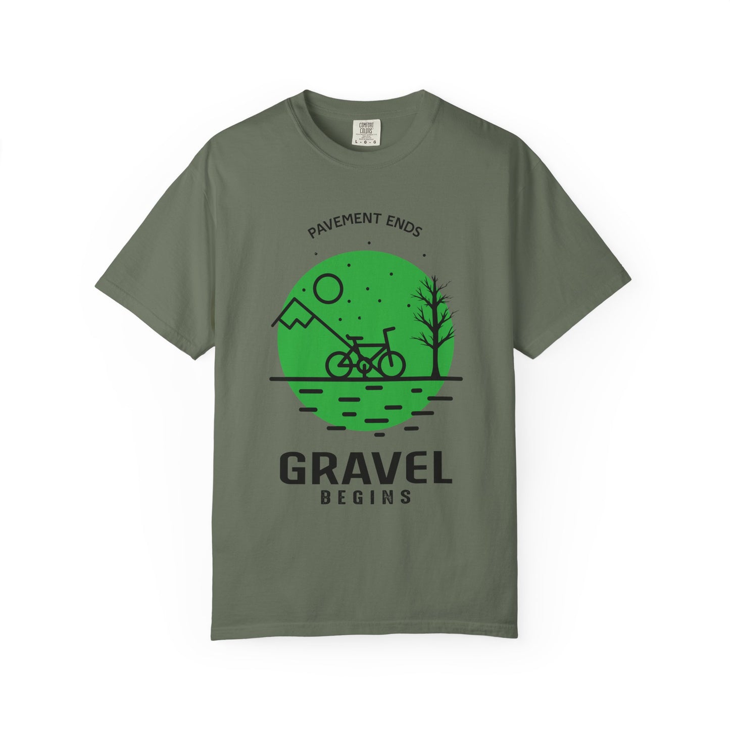 Adventurous Gravel Cycling T-shirt | Unisex Garment-Dyed Tee | Outdoor Fun | Cycling Gift | Adventure Apparel | Eco-Friendly Fashion