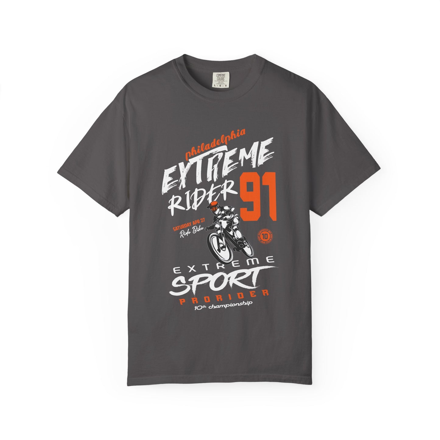 Extreme Rider Garment-Dyed T-shirt | Casual Wear, Sporty Tee, Gift for Bikers, Outdoor Adventures, Unisex Fashion