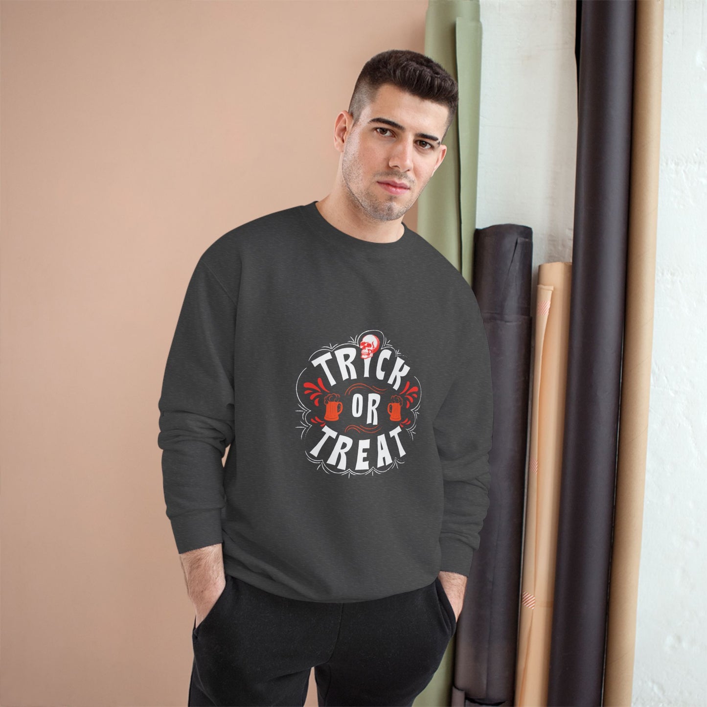 π» Long Sleeve: Trick or Treat Skull & Pints- By Champions