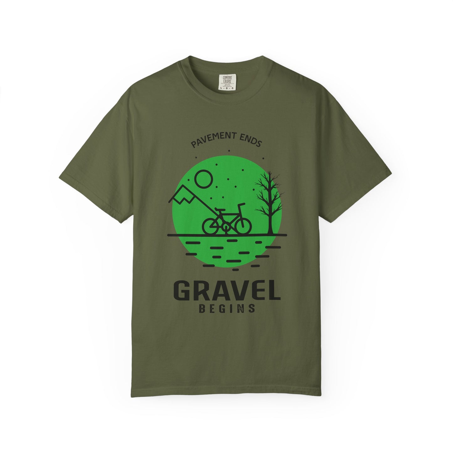 Adventurous Gravel Cycling T-shirt | Unisex Garment-Dyed Tee | Outdoor Fun | Cycling Gift | Adventure Apparel | Eco-Friendly Fashion