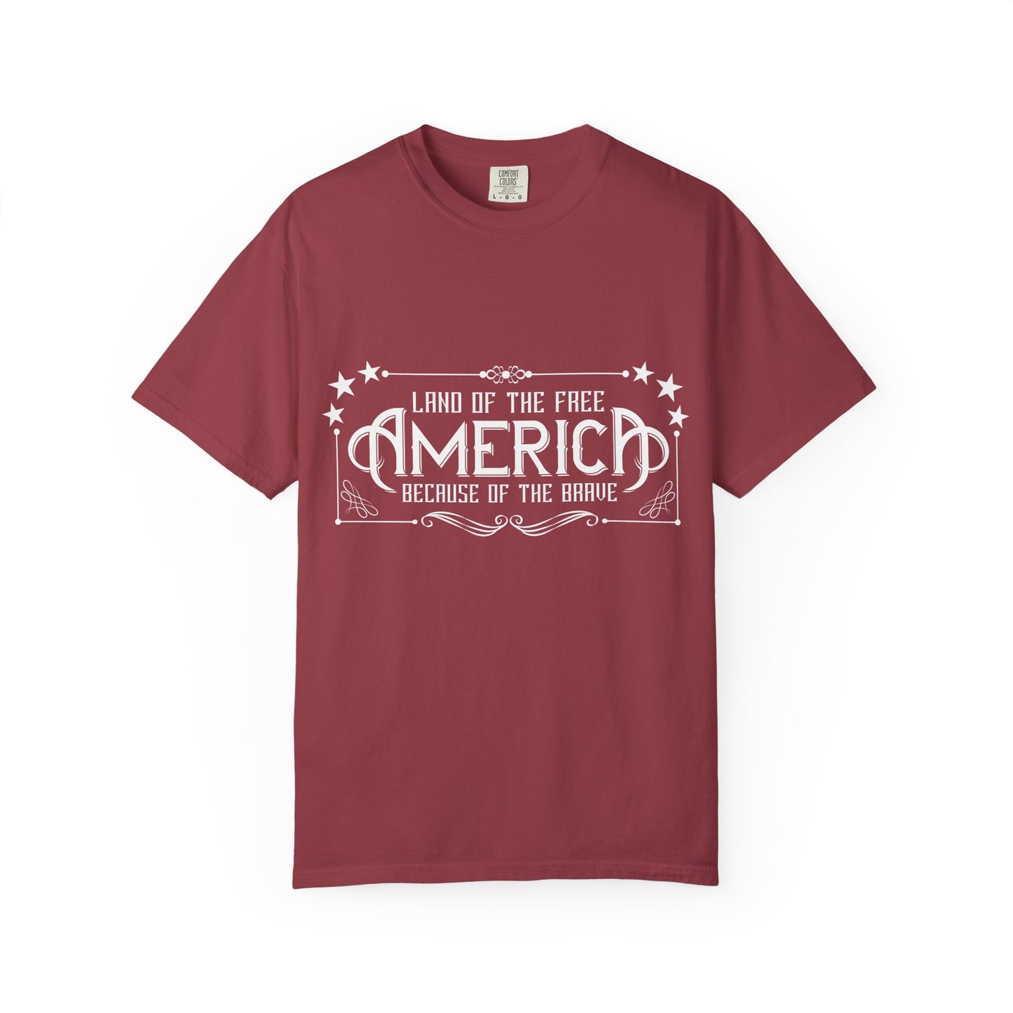 Patriotic Graphic T-Shirt - Land of the Free, Unisex Tee for Independence Day, Memorial Day, Veterans Day, Casual Wear, Gift Idea