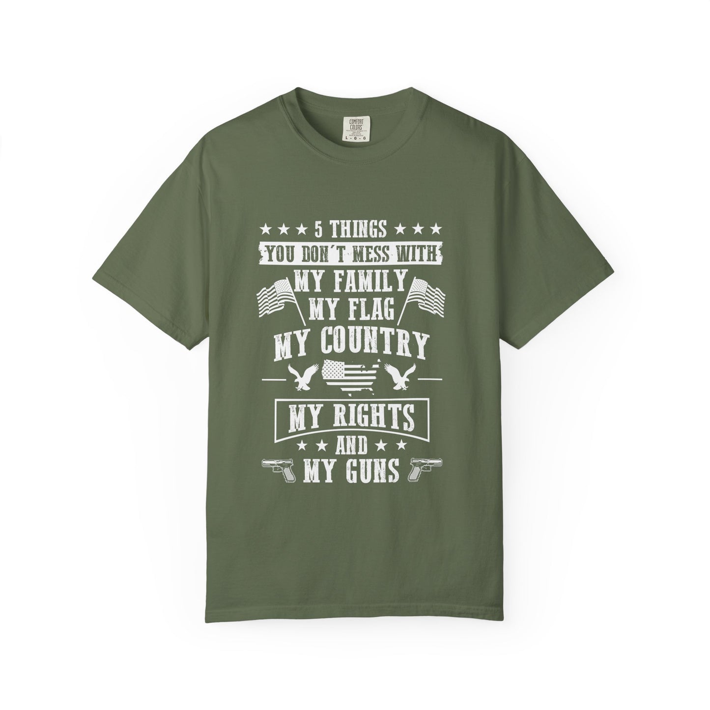 Patriotic Unisex T-Shirt, Family Rights Shirt, Gun Rights Tee, Independence Day Gift, 4th of July Apparel, American Flag Shirt