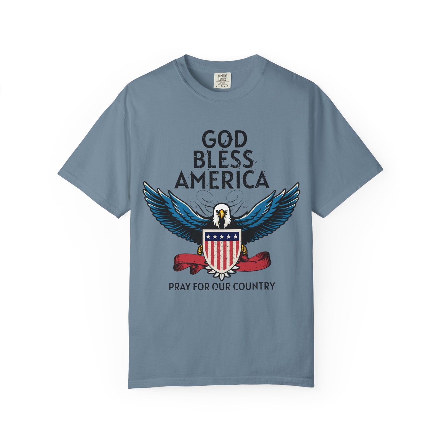 God Bless America Eagle T-Shirt, Patriotic Tee, Unisex T-Shirt, Prayer Shirt, USA Pride Apparel, Memorial Day Gift